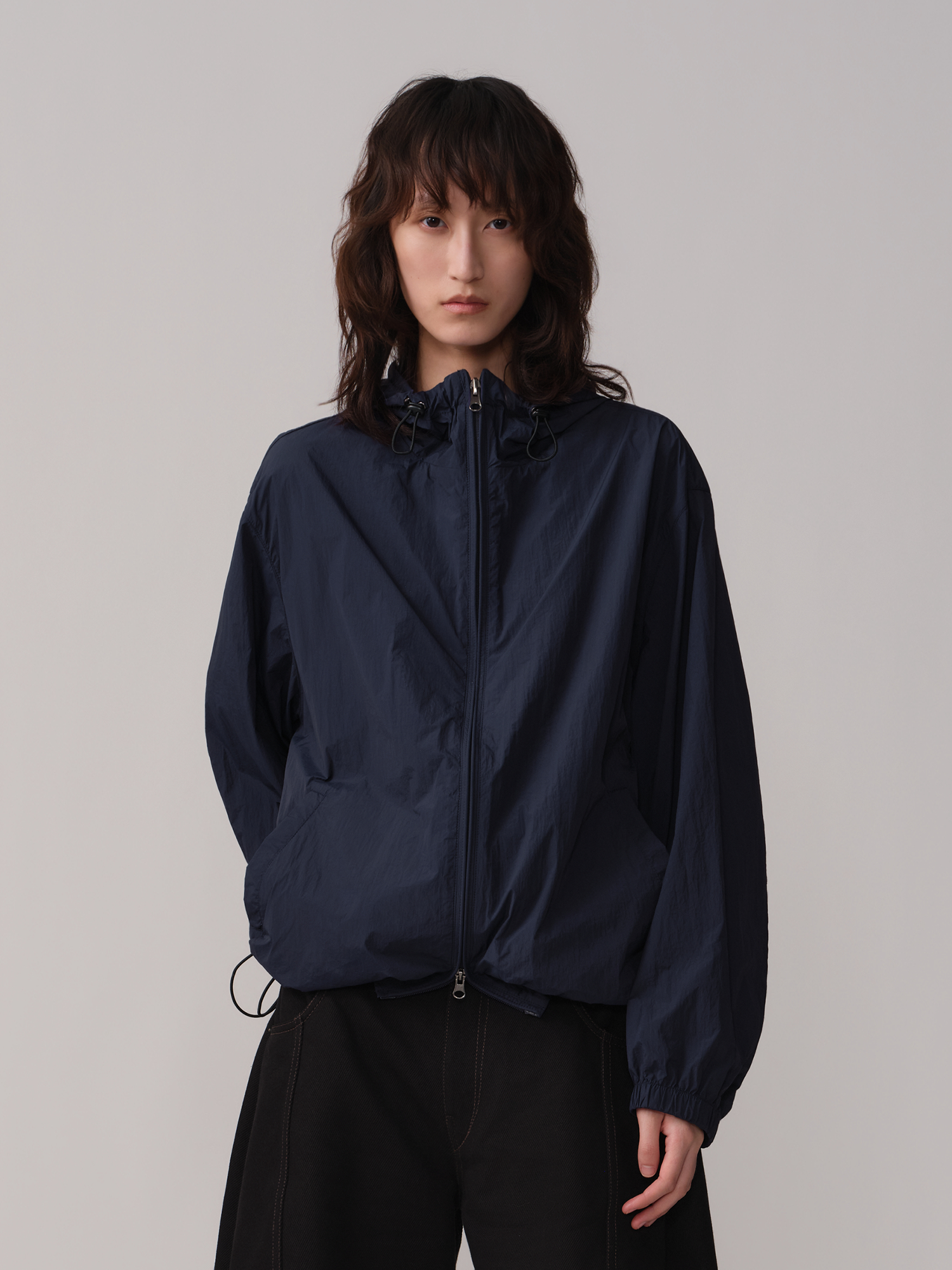 OPICLOTH Hooded Nylon Windbreaker Jacket, premium urban and streetwear designers apparel on PROJECTISR.com, OPICLOTH