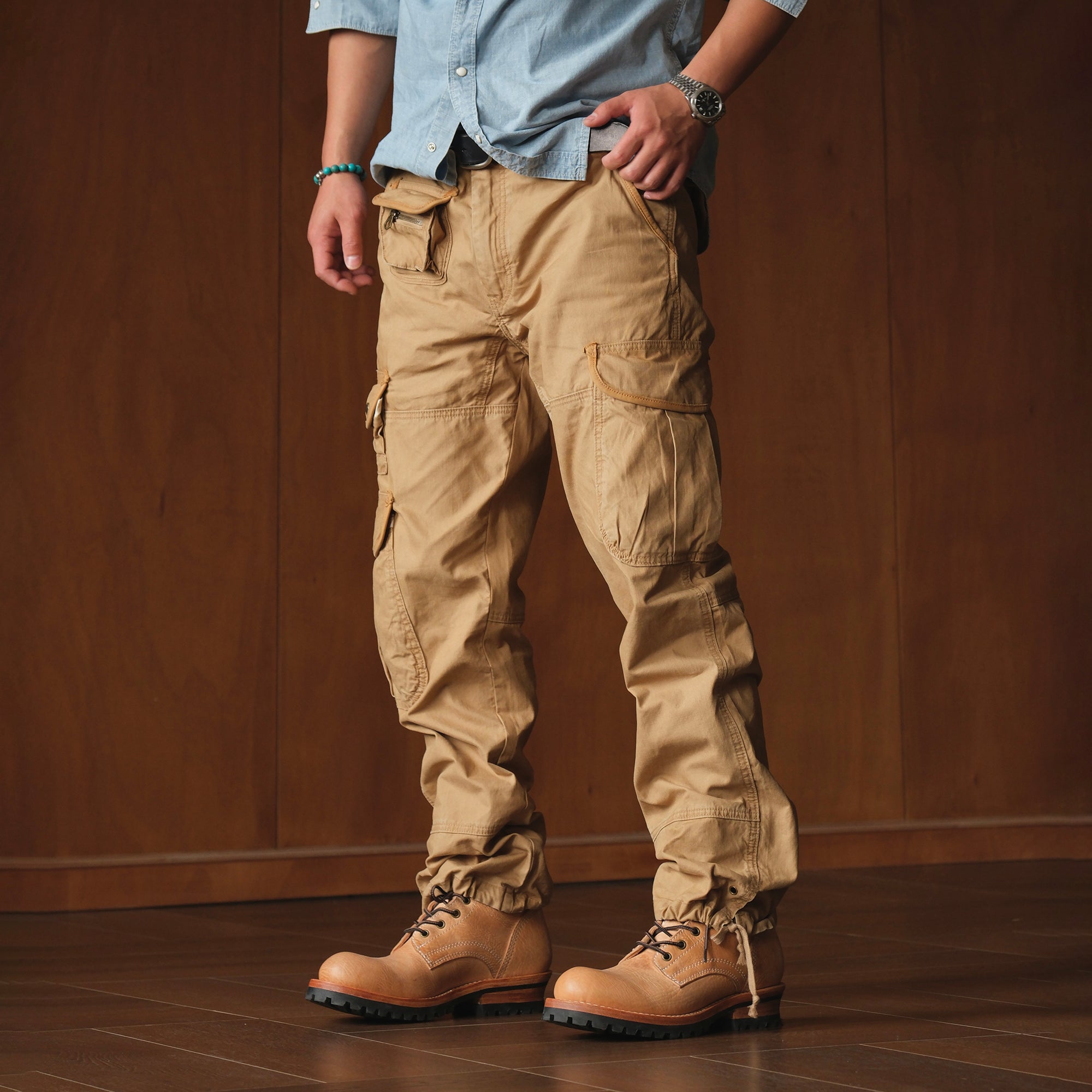 NEIGBORL Multi-Pocket Straight Cargo Pants, premium urban and streetwear designers apparel on PROJECTISR.com, NEIGBORL