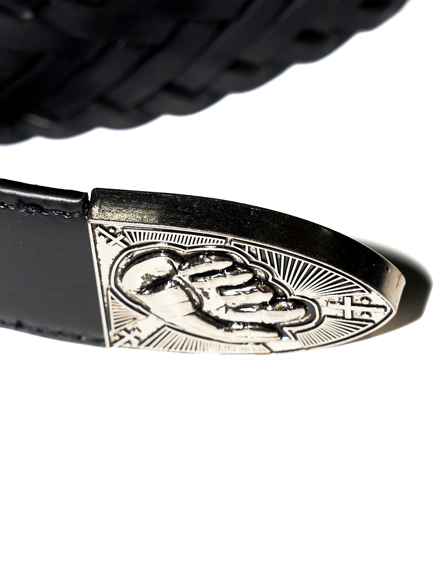RICHILL Wing Emblem Braided Leather Belt