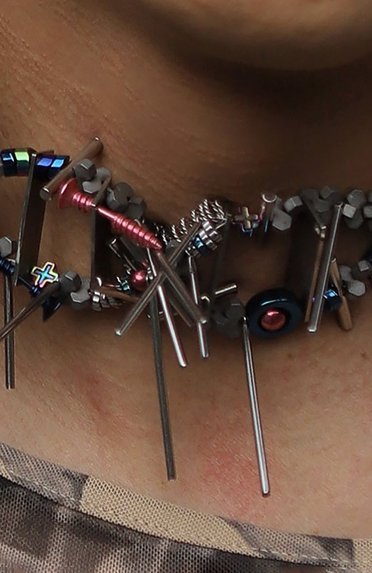 NUNKNOTX Industrial Fragment Necklace