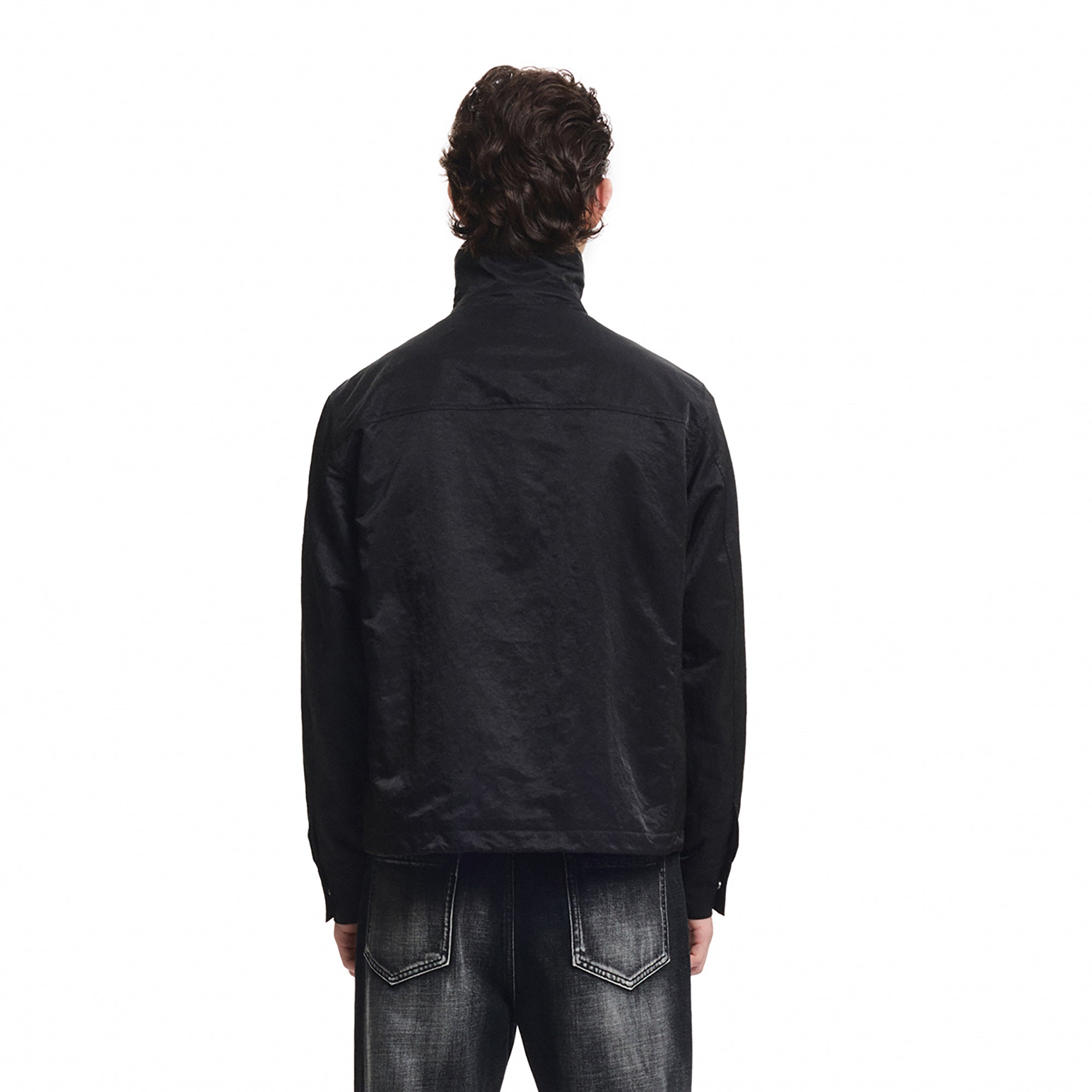 KREATE Asymmetric Convertible Stand Collar Jacket