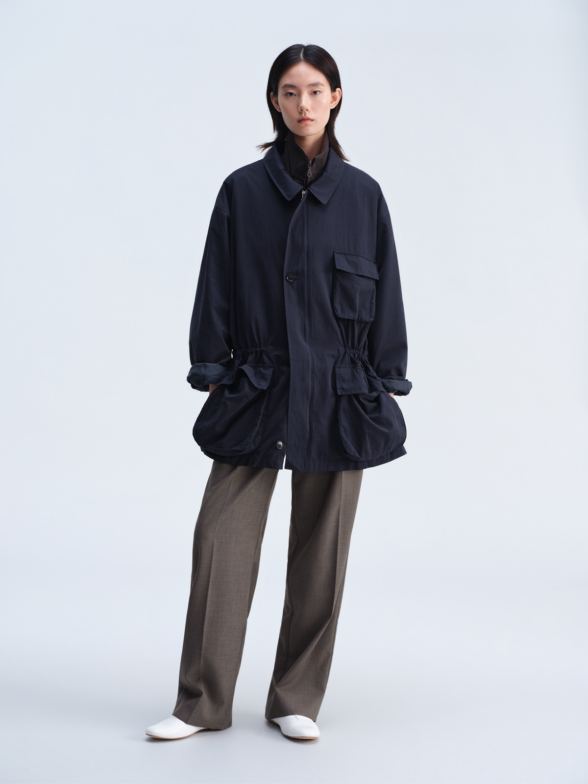 OPICLOTH Utility Nylon Multi-Pocket Jacket