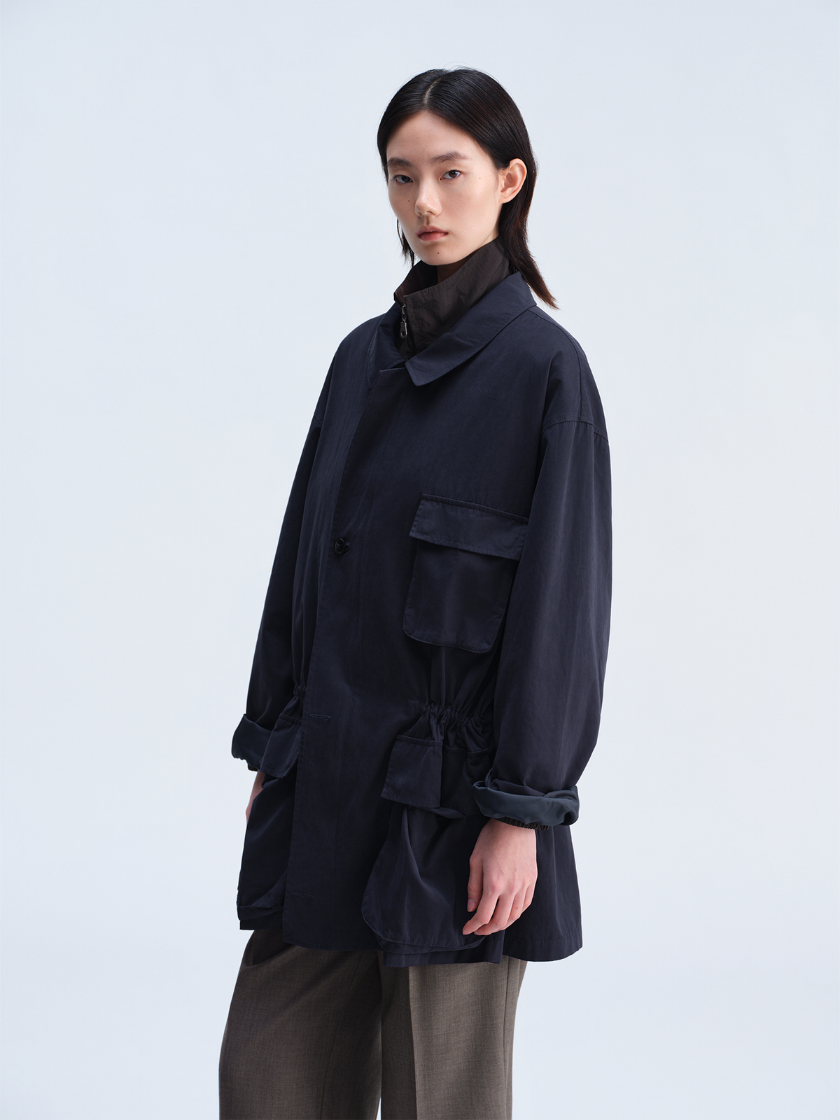 OPICLOTH Utility Nylon Multi-Pocket Jacket