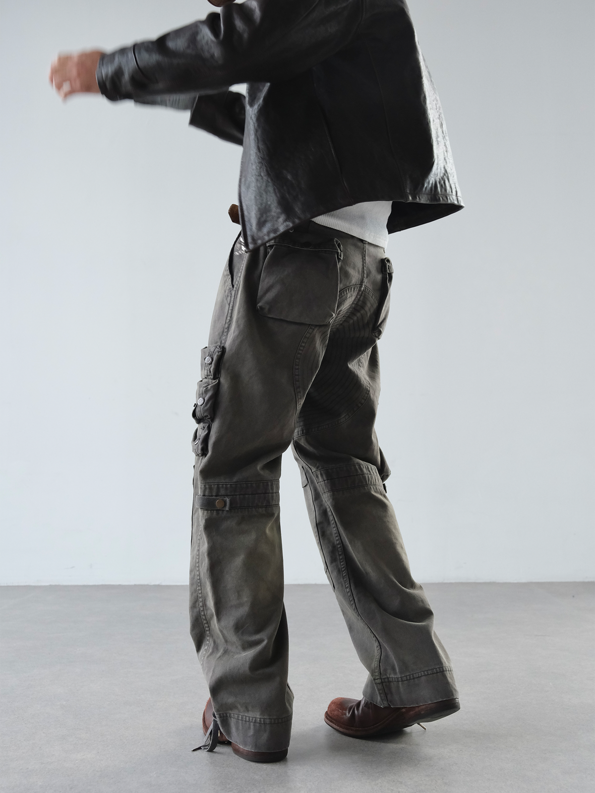 NEIGBORL Washed Cargo Pocket Pants