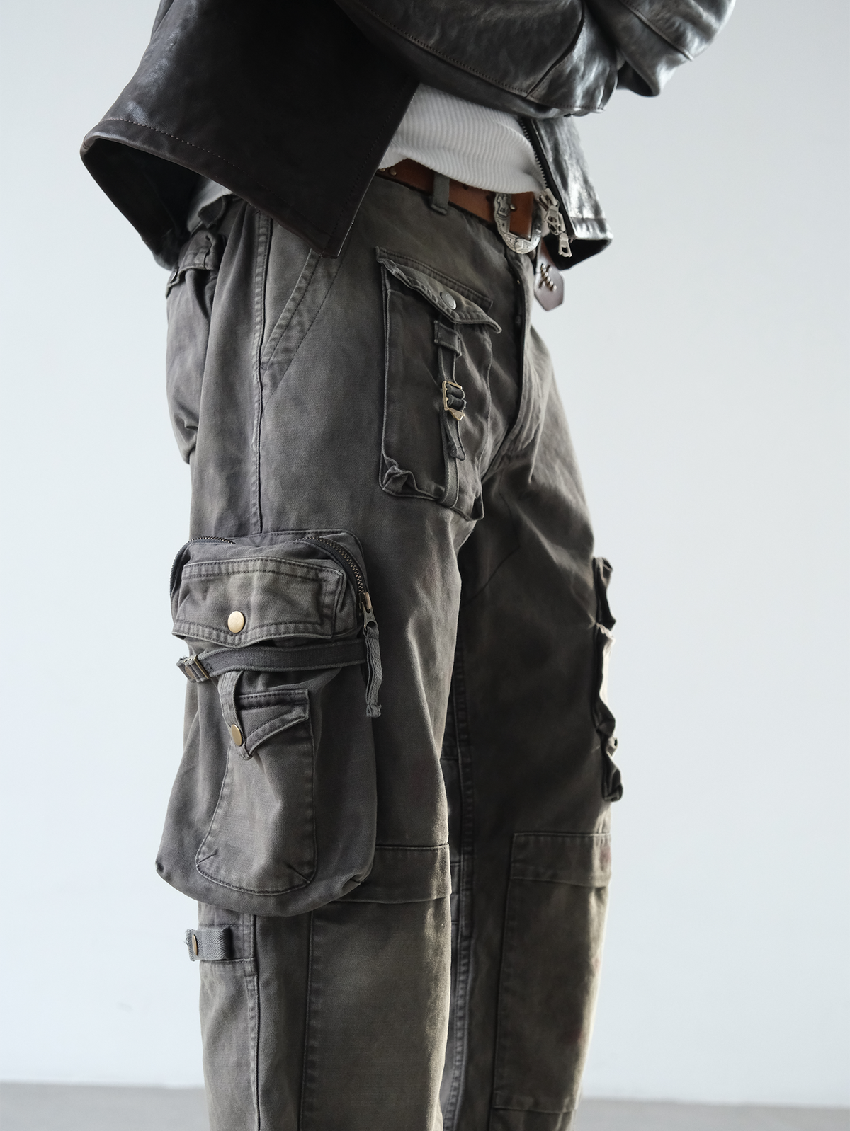 NEIGBORL Washed Cargo Pocket Pants