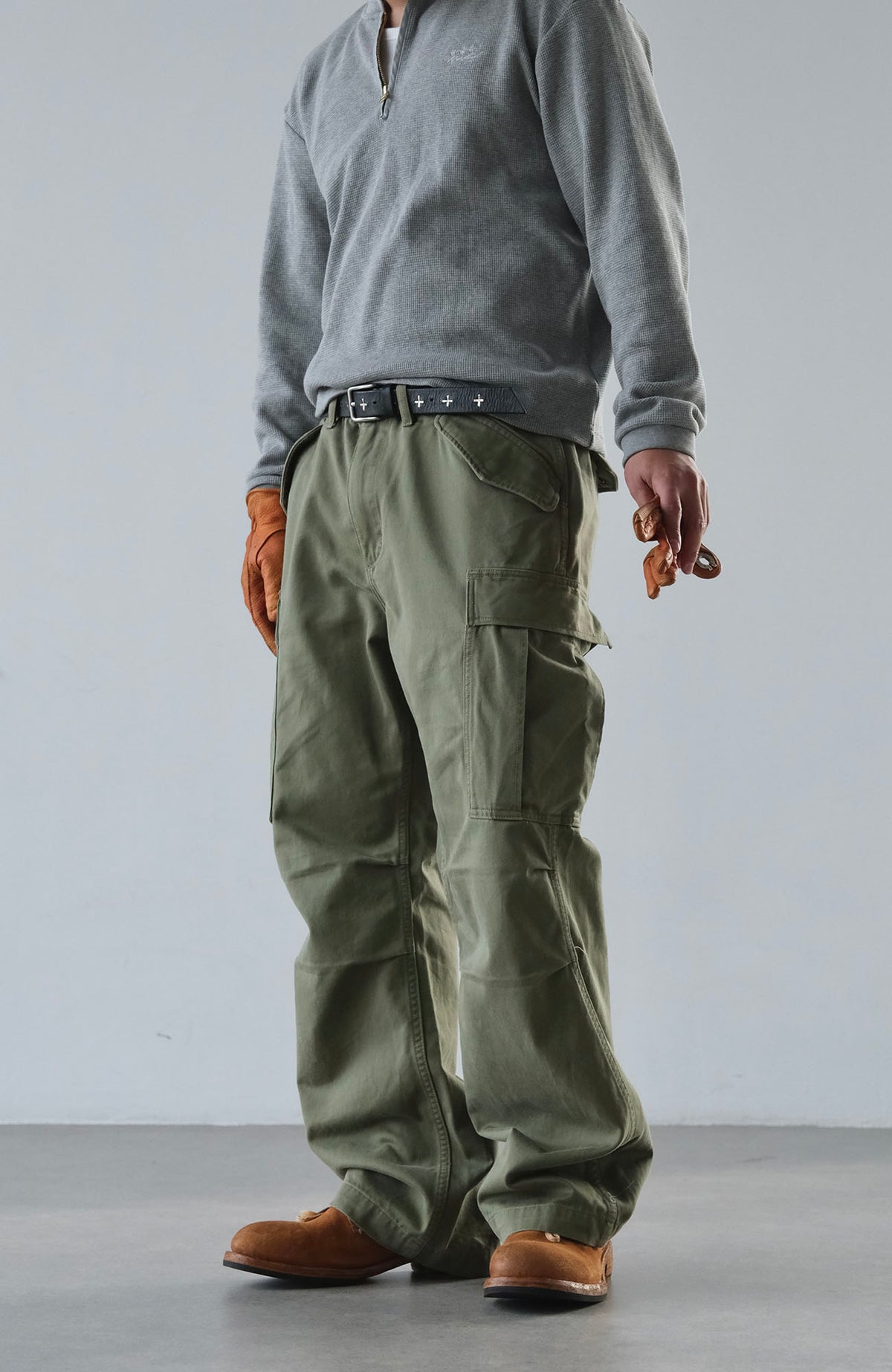 NEIGBORL Retro Camo Multi-Pocket Straight-Leg Cargo Pants