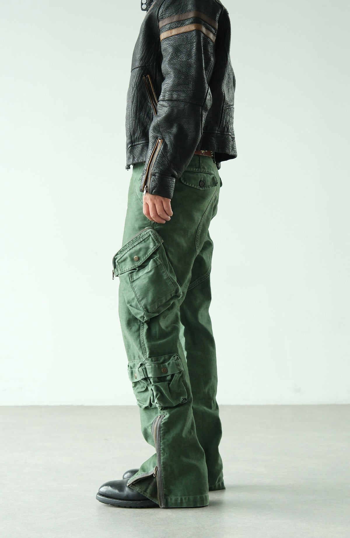 NEIGBORL Retro Multi-Pocket Straight-Leg Cargo Pants