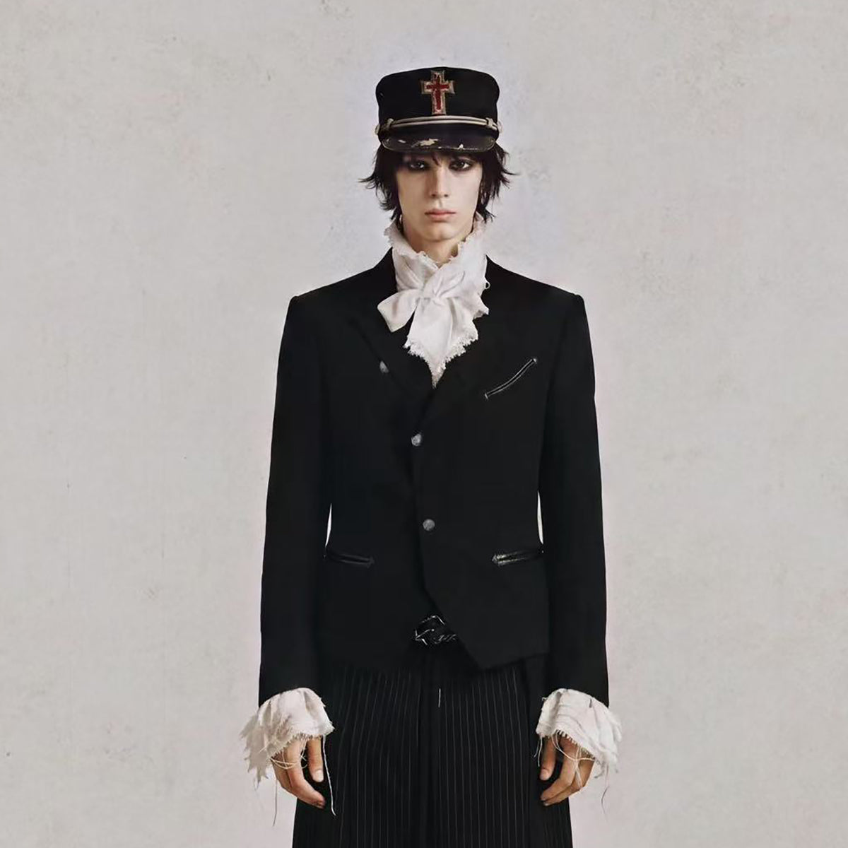 2000RSK Spliced Textured Blazer Jacket