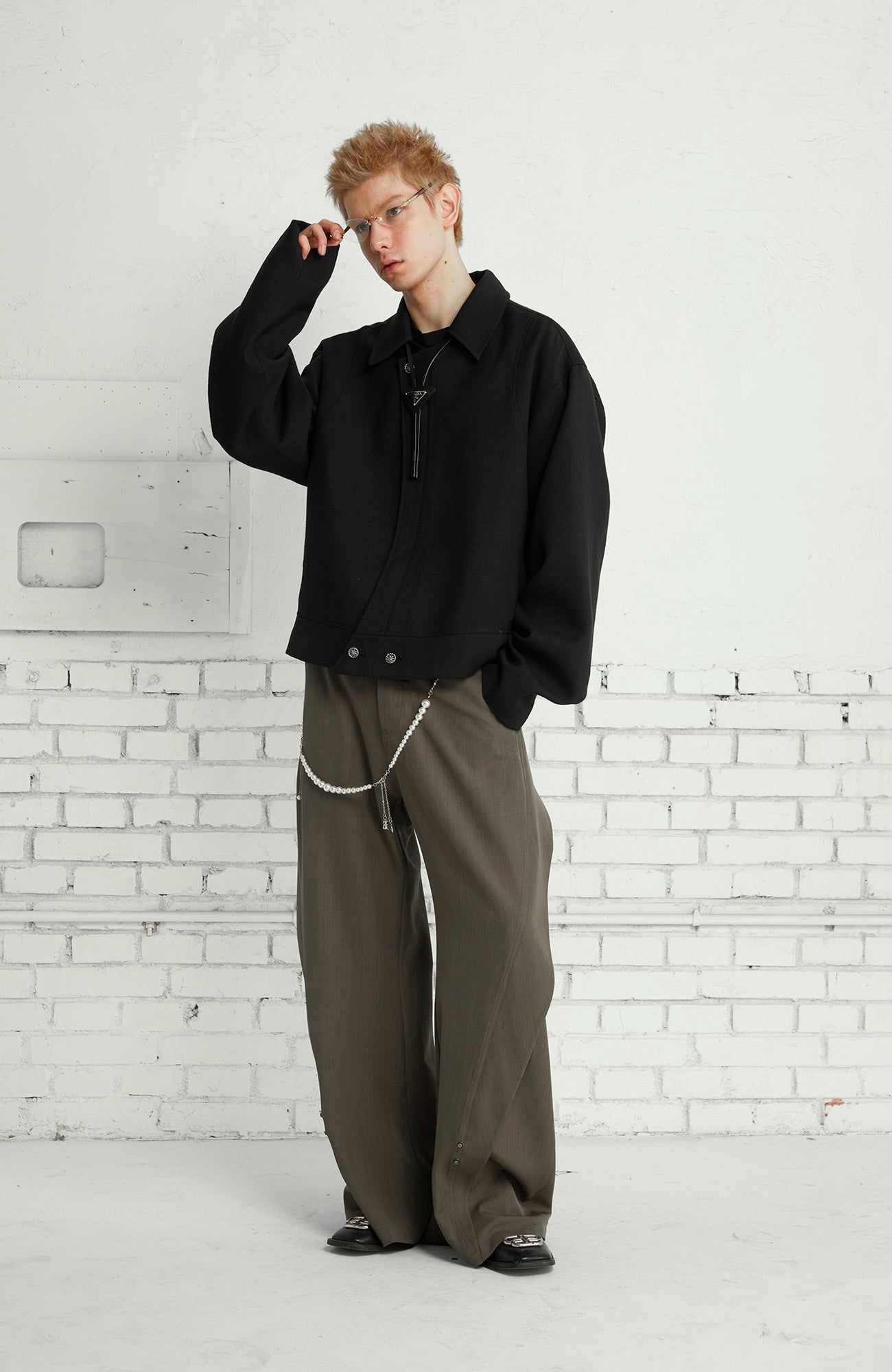 PASET Curved Seam Draped Trousers