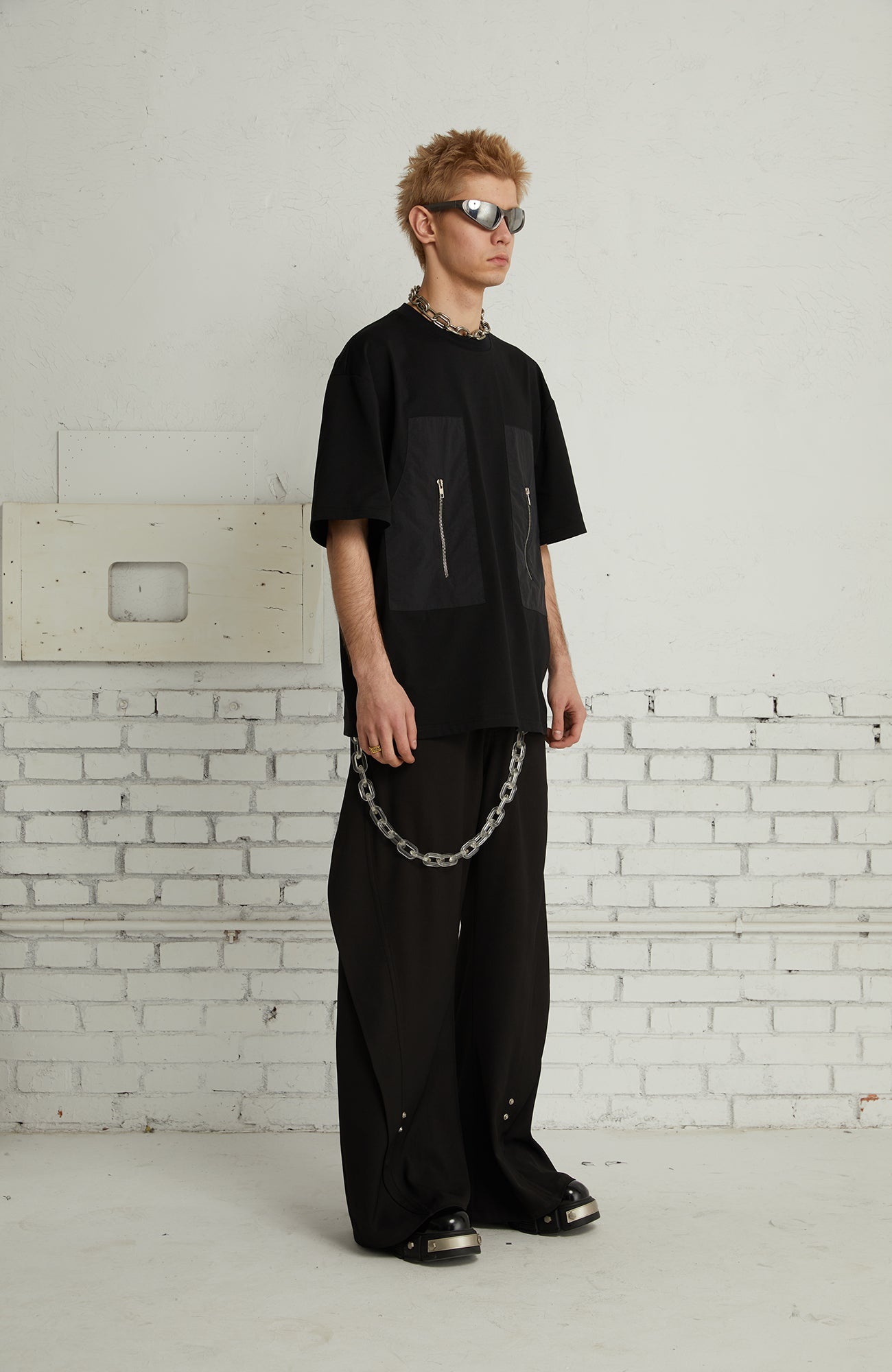 PASET Curved Seam Draped Trousers