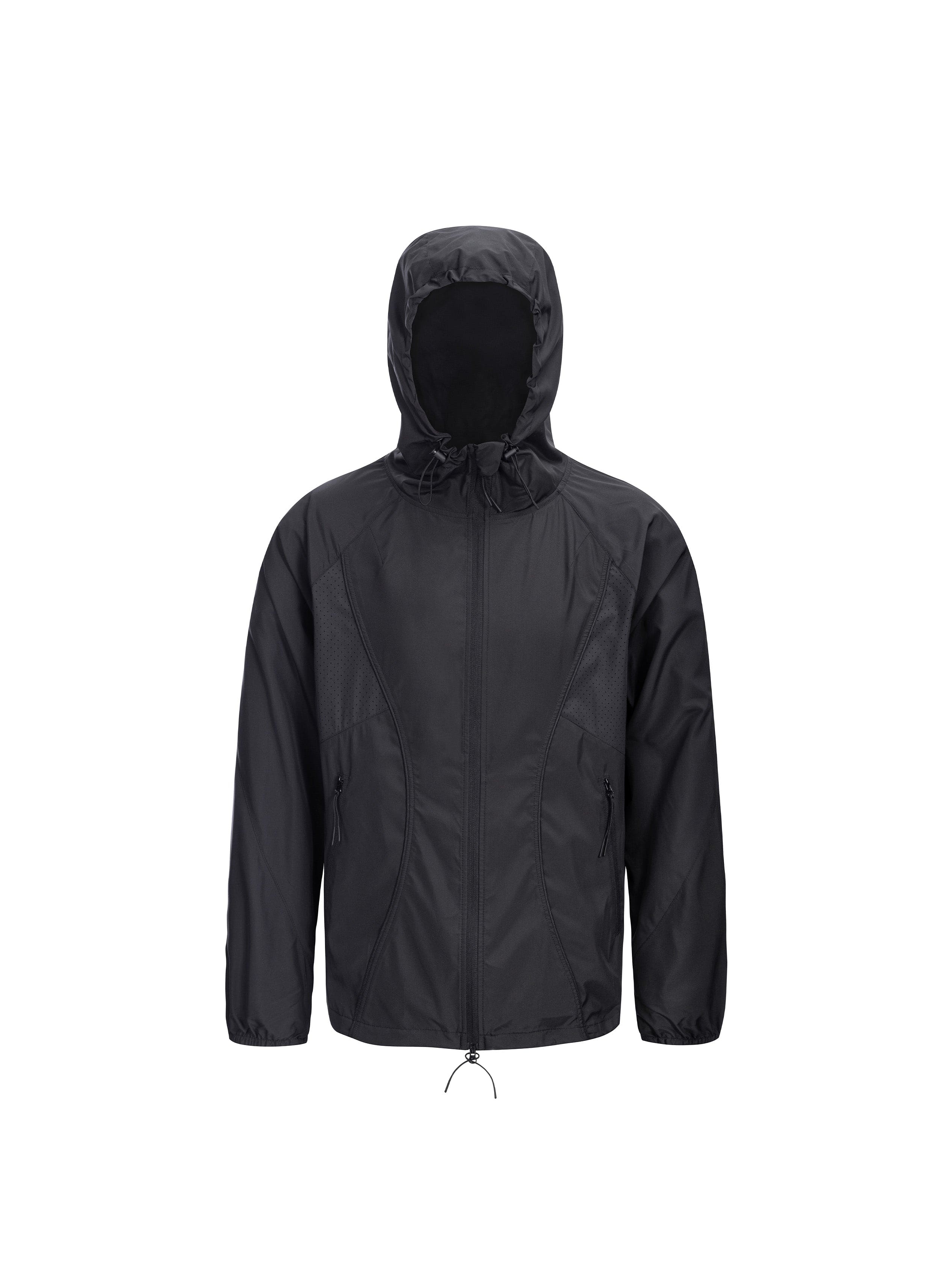 CATSSTAC Spliced Laser-Perforated Waterproof UV Production Hooded Jacket, premium urban and streetwear designers apparel on PROJECTISR.com, CATSSTAC