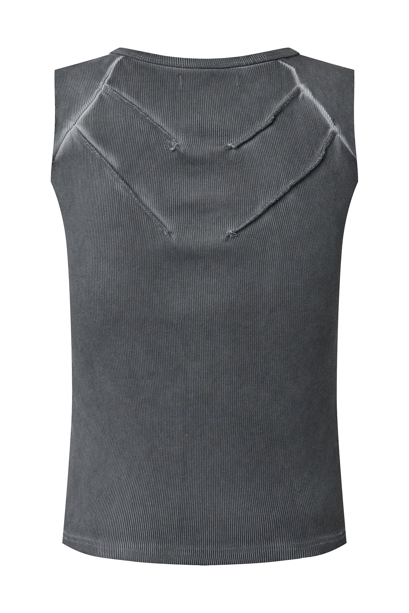 CLP Ribbed Frayed Hem Slim Vest, premium urban and streetwear designers apparel on PROJECTISR.com, CLP