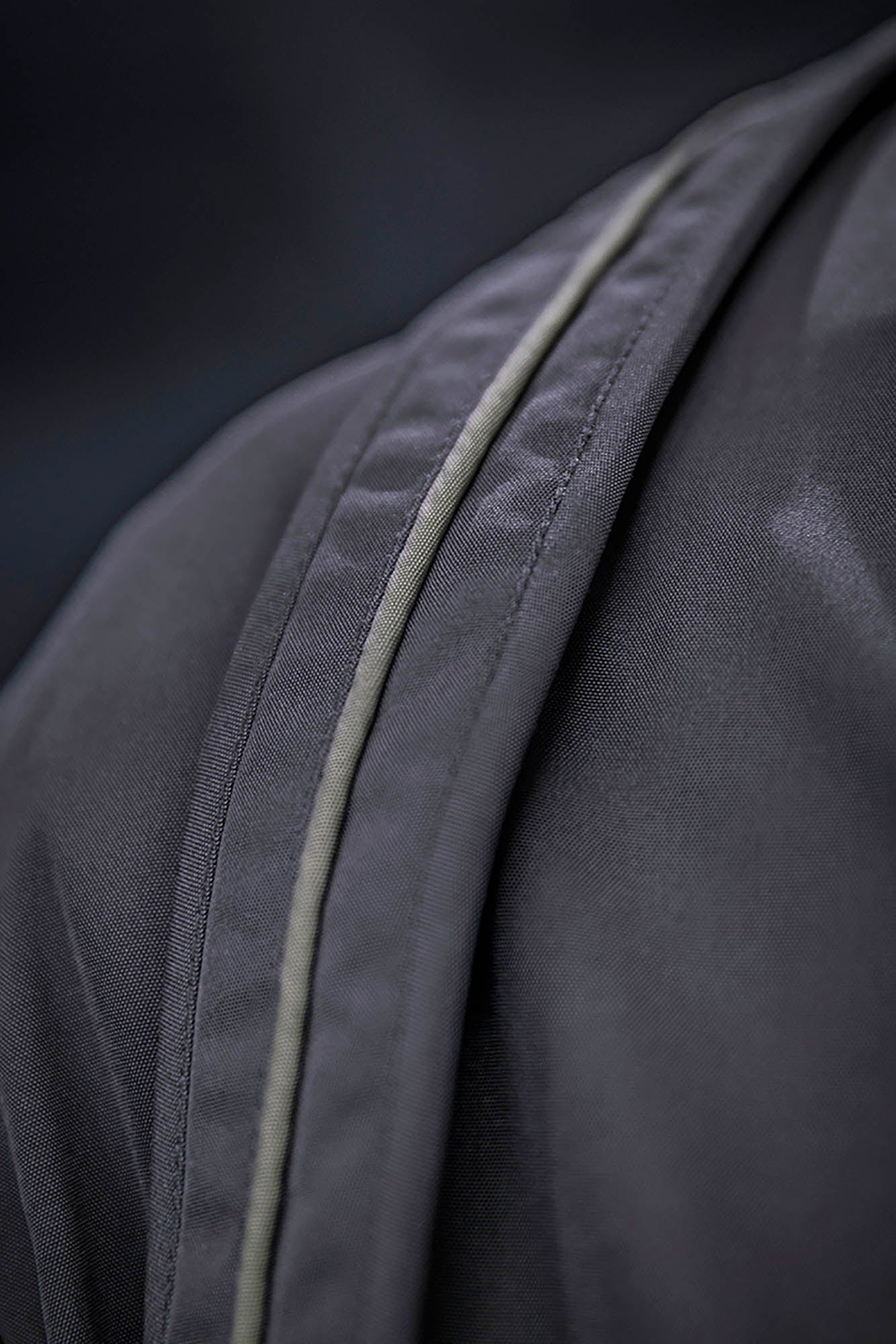XIPHEVIL Layered Wrap-Front Hooded Trench Coat, premium urban and streetwear designers apparel on PROJECTISR.com, XIPHEVIL
