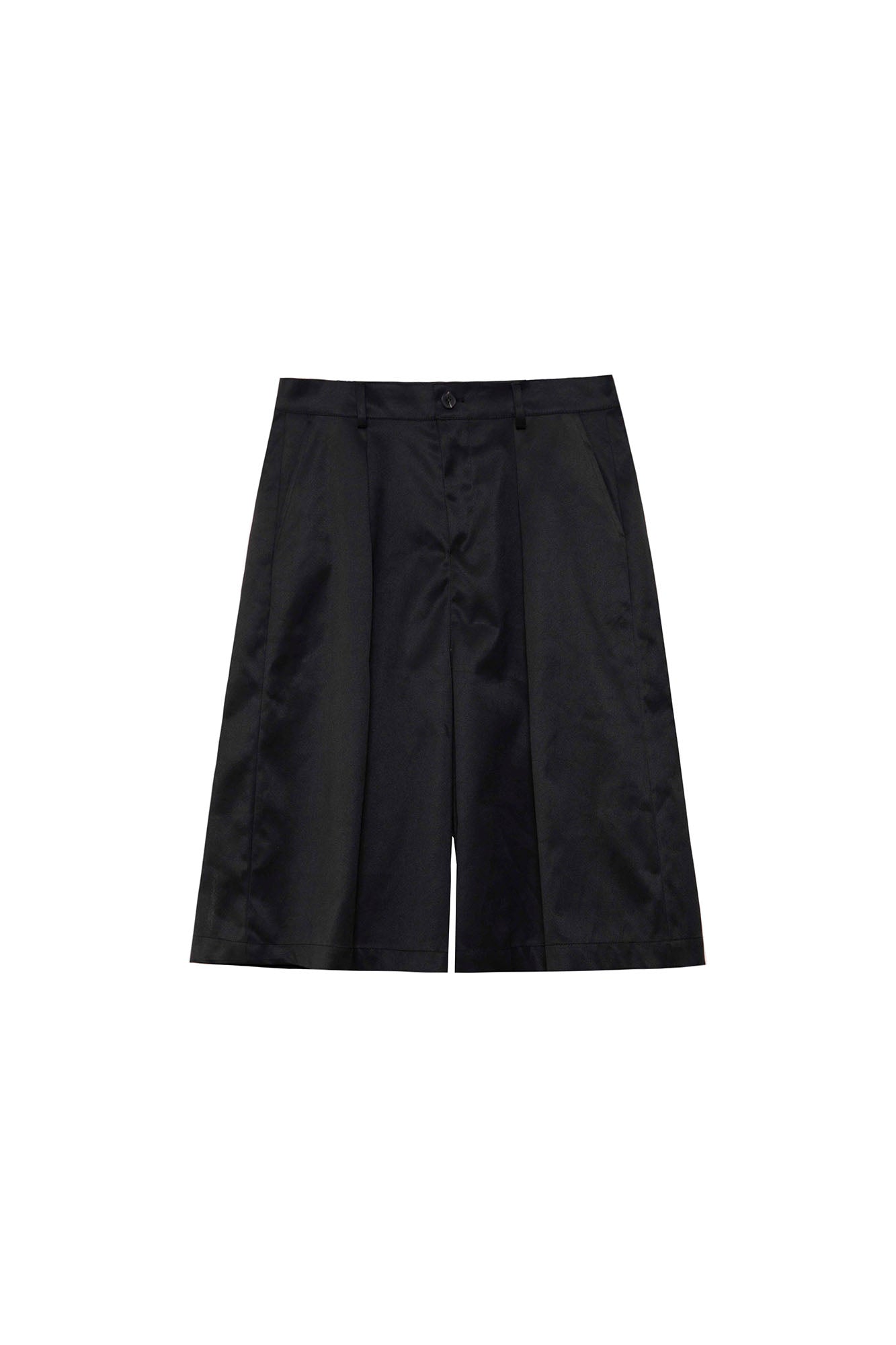 ASSEEN Pleated Wide-Leg Bermuda Shorts, premium urban and streetwear designers apparel on PROJECTISR.com, ASSEEN