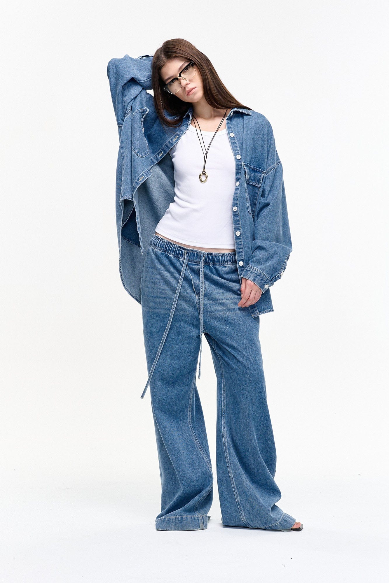 LEONSENSE Classical Tencel Denim Shirts, premium urban and streetwear designers apparel on PROJECTISR.com, LEONSENSE