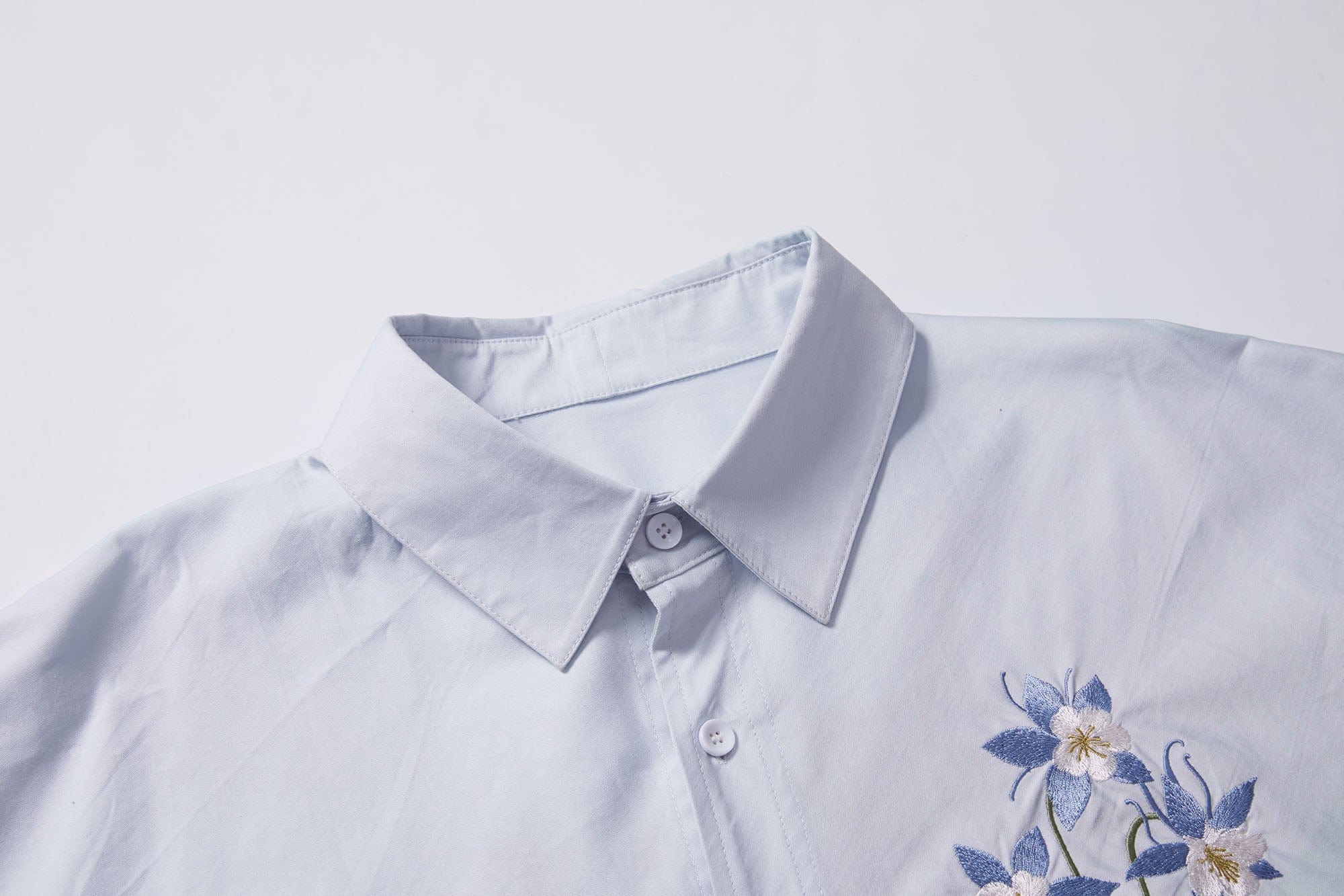 ERROR CODE ROBOT Botanical Embroidered Logo Shirt, premium urban and streetwear designers apparel on PROJECTISR.com, ERROR CODE ROBOT