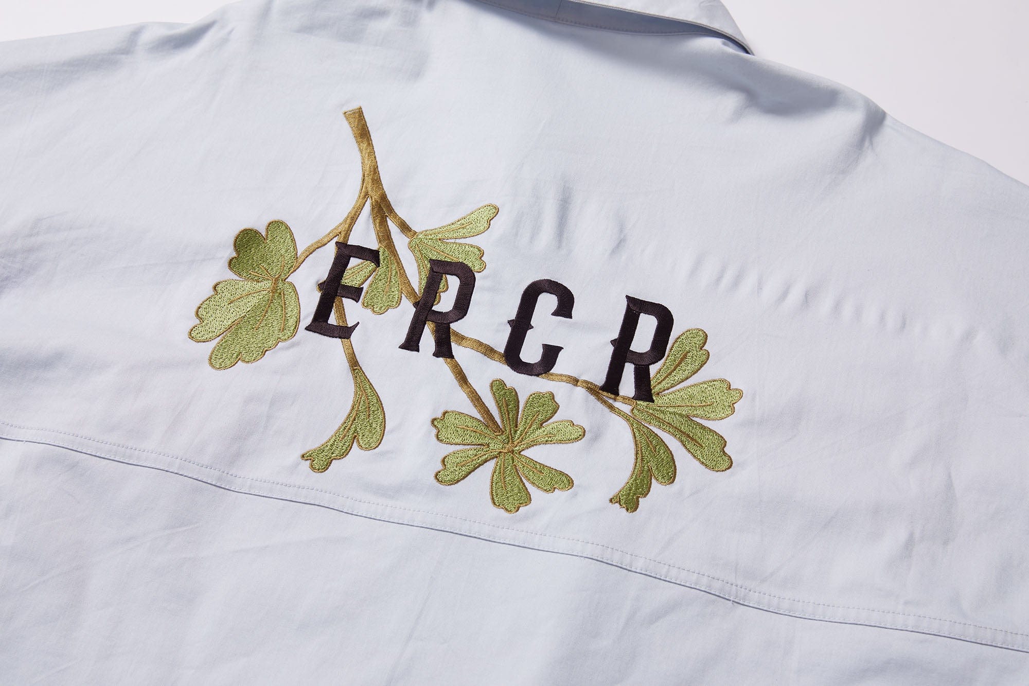 ERROR CODE ROBOT Botanical Embroidered Logo Shirt, premium urban and streetwear designers apparel on PROJECTISR.com, ERROR CODE ROBOT