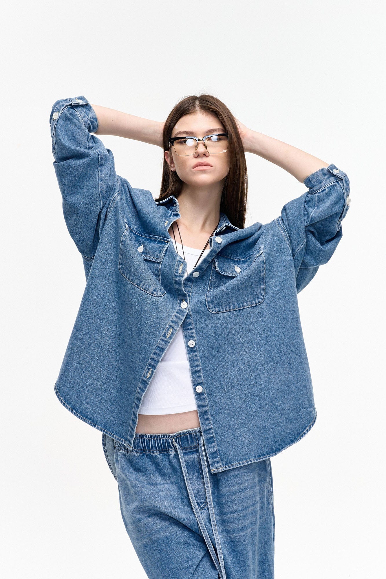 LEONSENSE Classical Tencel Denim Shirts, premium urban and streetwear designers apparel on PROJECTISR.com, LEONSENSE