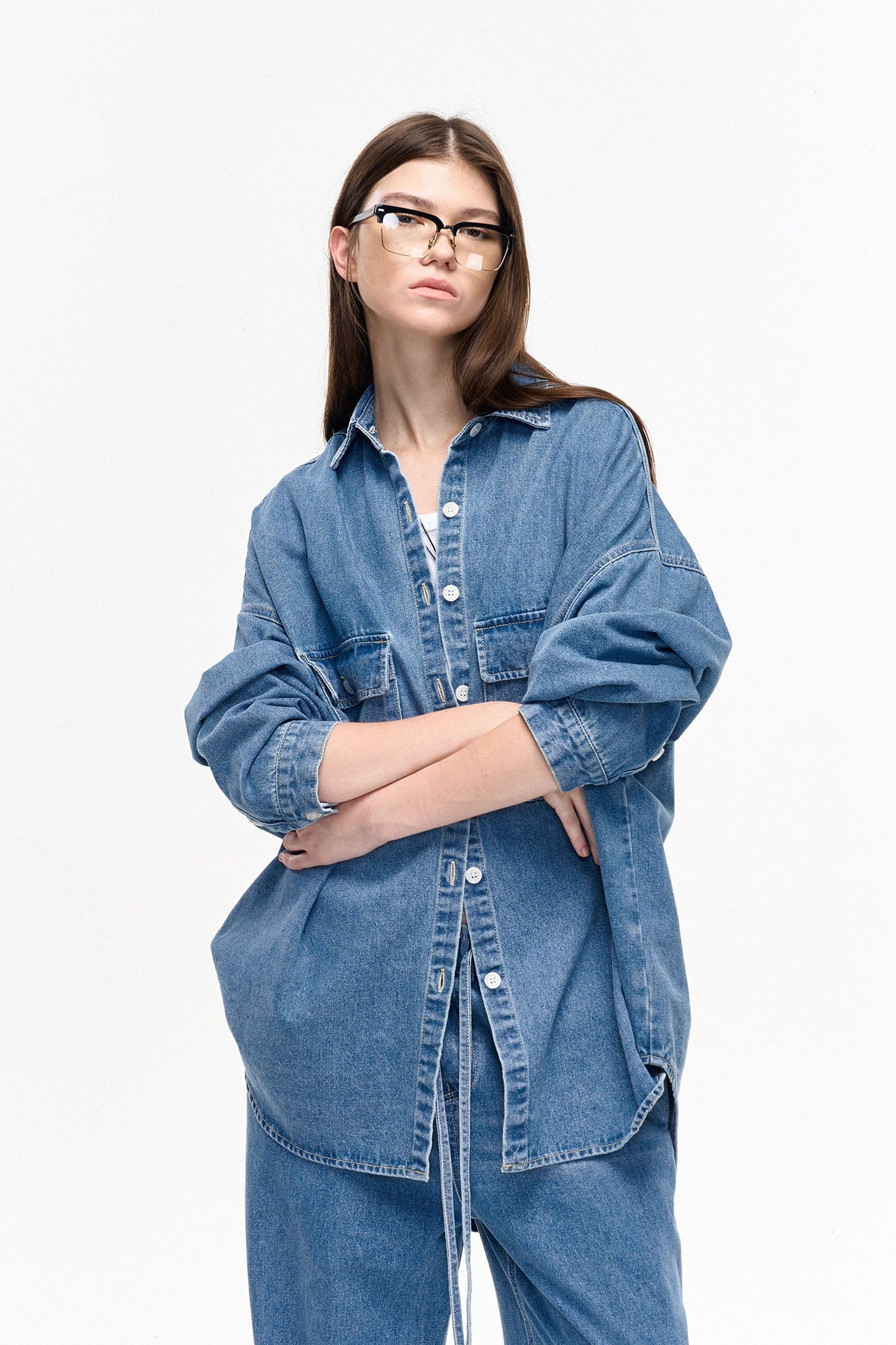 LEONSENSE Classical Tencel Denim Shirts, premium urban and streetwear designers apparel on PROJECTISR.com, LEONSENSE