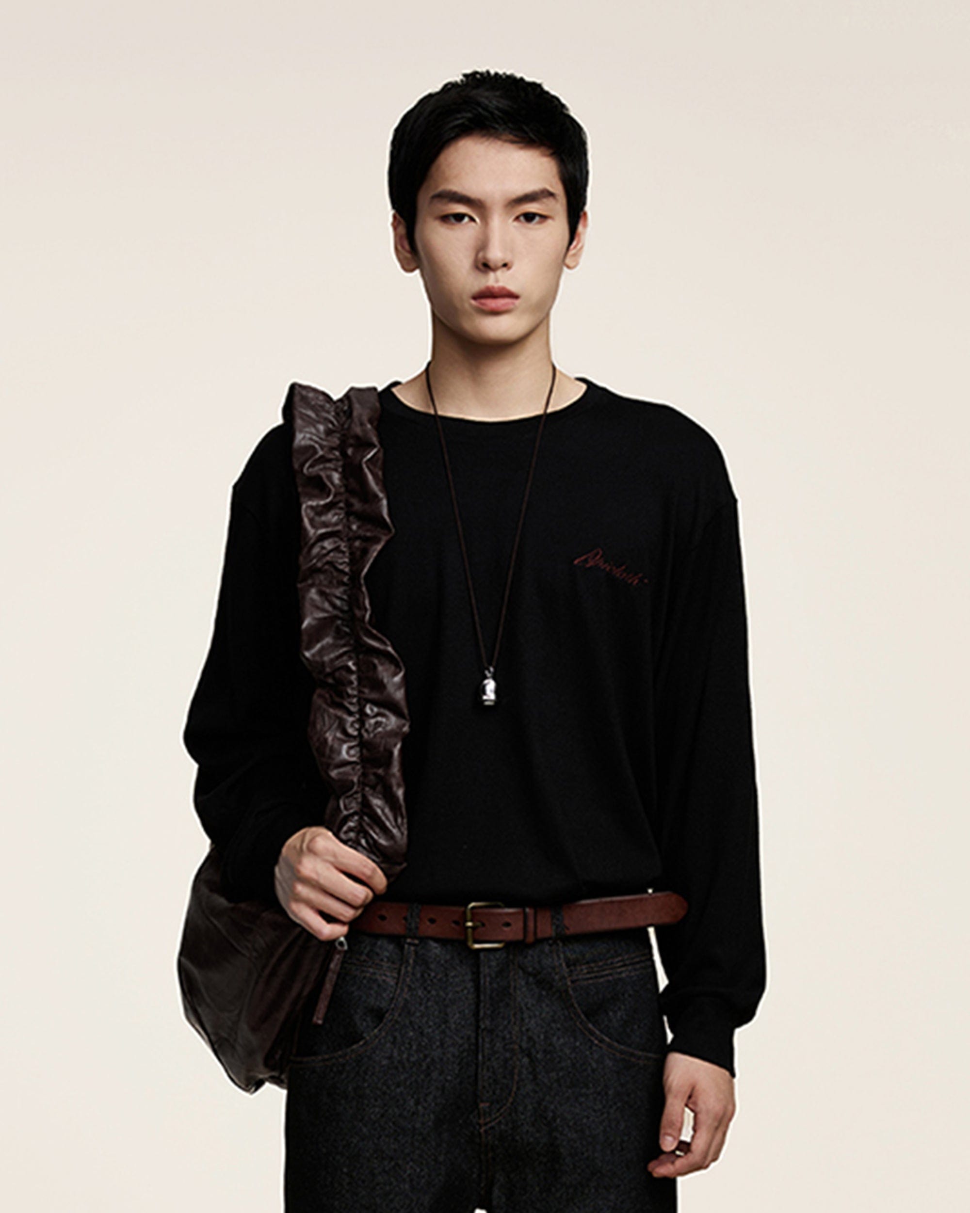 OPICLOTH Wrinkle Crescent Bag, premium urban and streetwear designers apparel on PROJECTISR.com, OPICLOTH