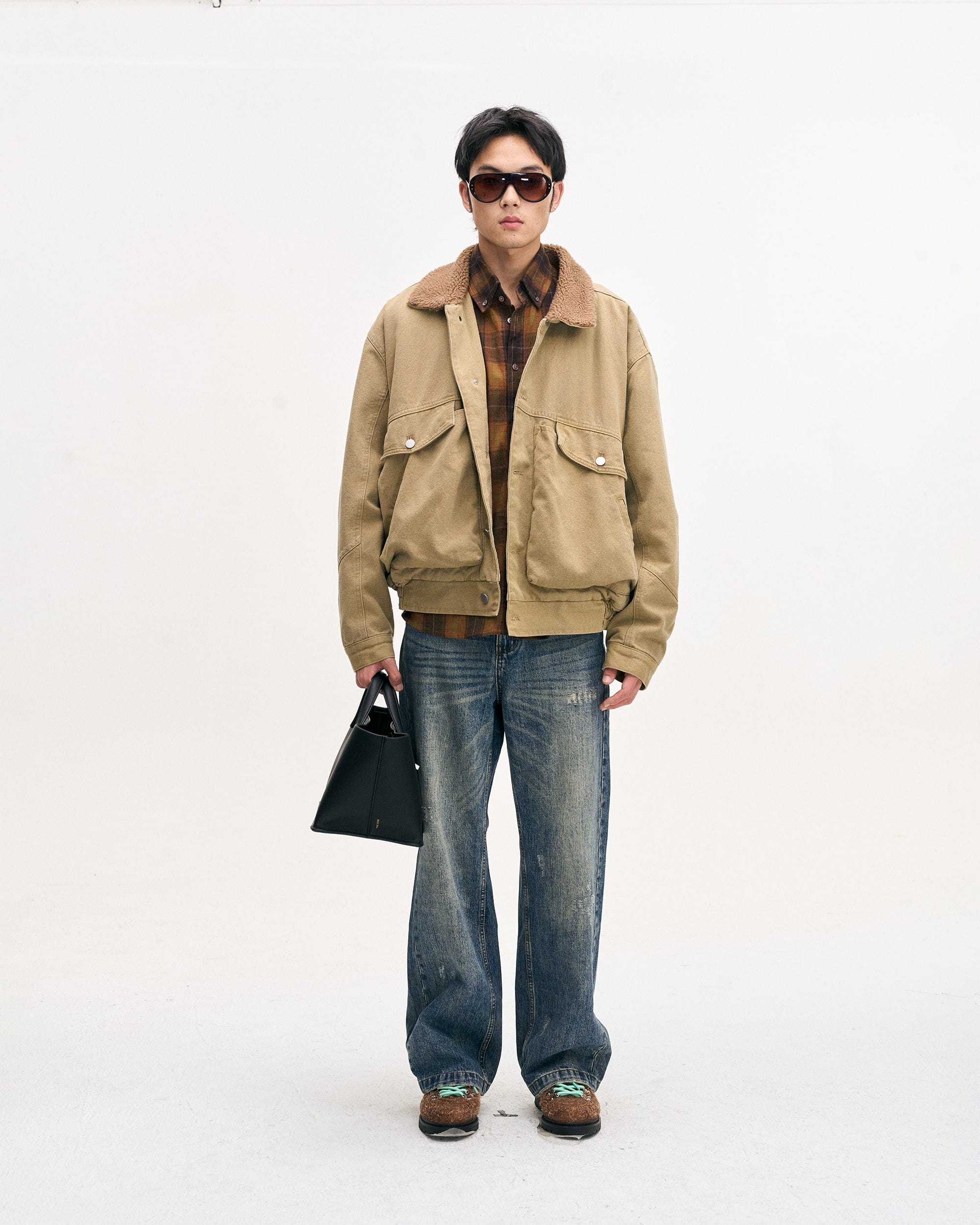 LEONSENSE Big Pocket Fleece-Lined Barn Jacket, premium urban and streetwear designers apparel on PROJECTISR.com, LEONSENSE