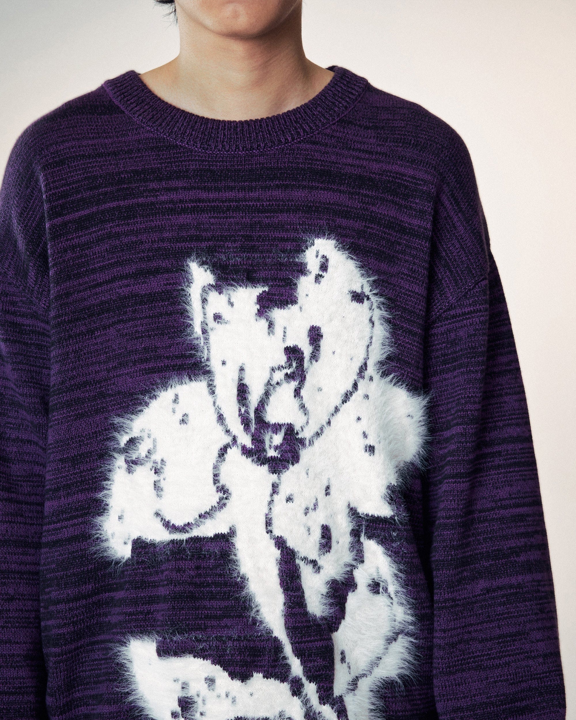 1997 POSTOFFICE Modern Knitted Lotus Sweatshirt, premium urban and streetwear designers apparel on PROJECTISR.com, 1997 POSTOFFICE