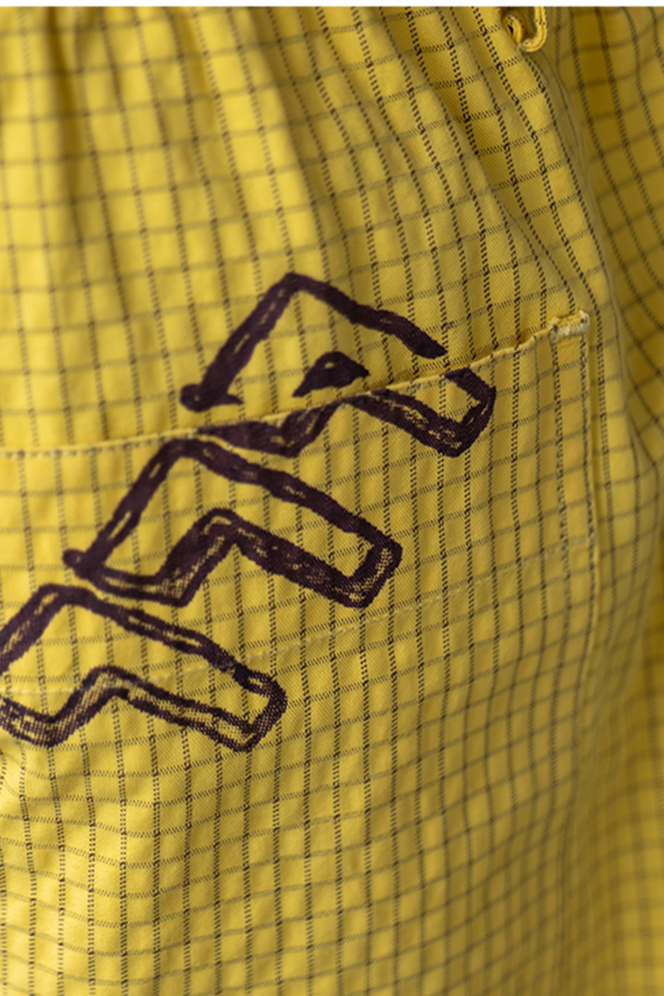 NIANJIUYIKOUER Graphic Grid Cargo Pants, premium urban and streetwear designers apparel on PROJECTISR.com, NIANJIUYIKOUER
