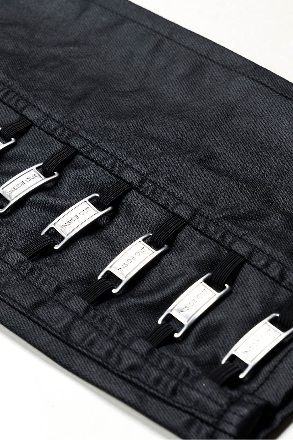 INSIDE OUT Exoskeleton Strapped Zipper Pants, premium urban and streetwear designers apparel on PROJECTISR.com, INSIDE OUT