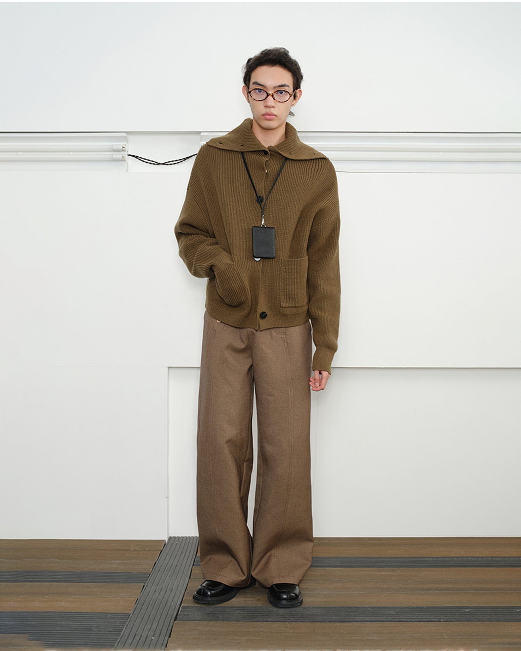 KREATE Double-Breasted Wide-Leg Trousers, premium urban and streetwear designers apparel on PROJECTISR.com, KREATE