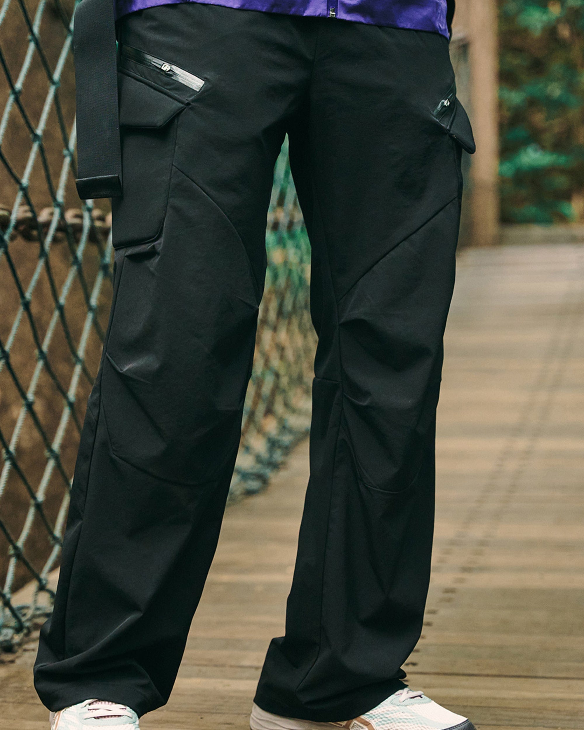 ENSHADOWER Waterproof Pleated Foam Pocket Hiking Pants, premium urban and streetwear designers apparel on PROJECTISR.com, ENSHADOWER