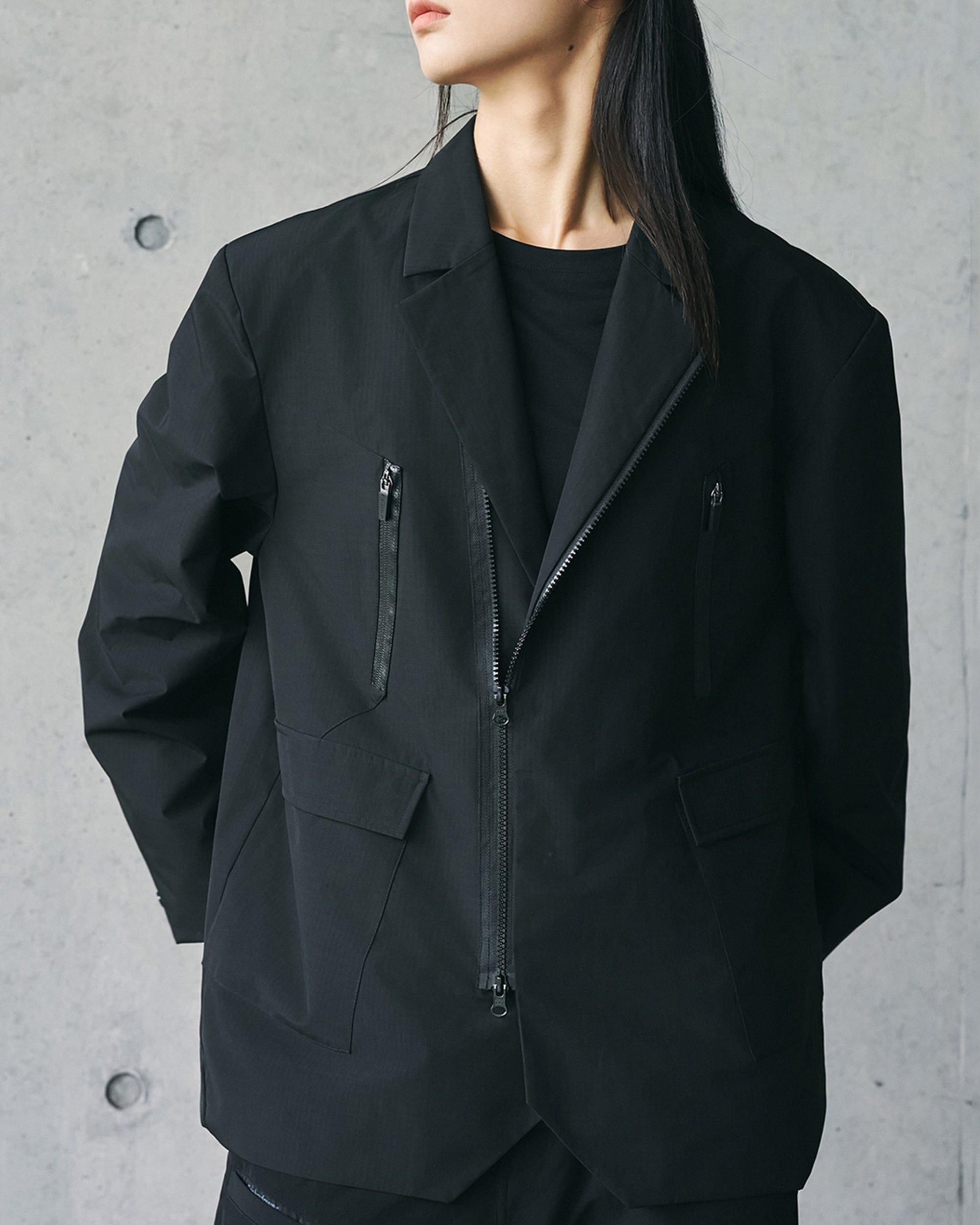 ENSHADOWER Modern Multi-pocket Zipper Outdoor Blazer, premium urban and streetwear designers apparel on PROJECTISR.com, ENSHADOWER