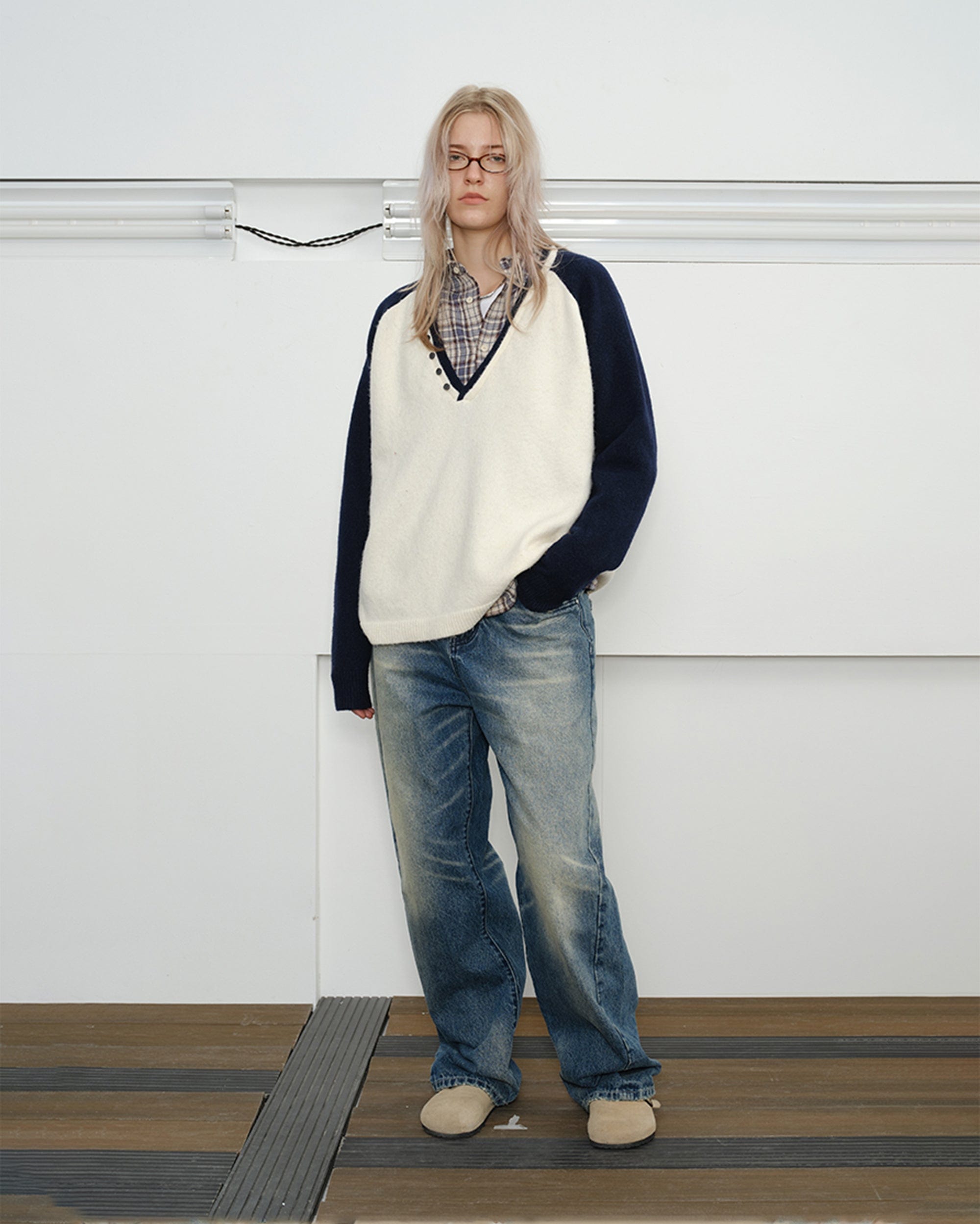 KREATE Classic Washed Whiskered Jeans, premium urban and streetwear designers apparel on PROJECTISR.com, KREATE