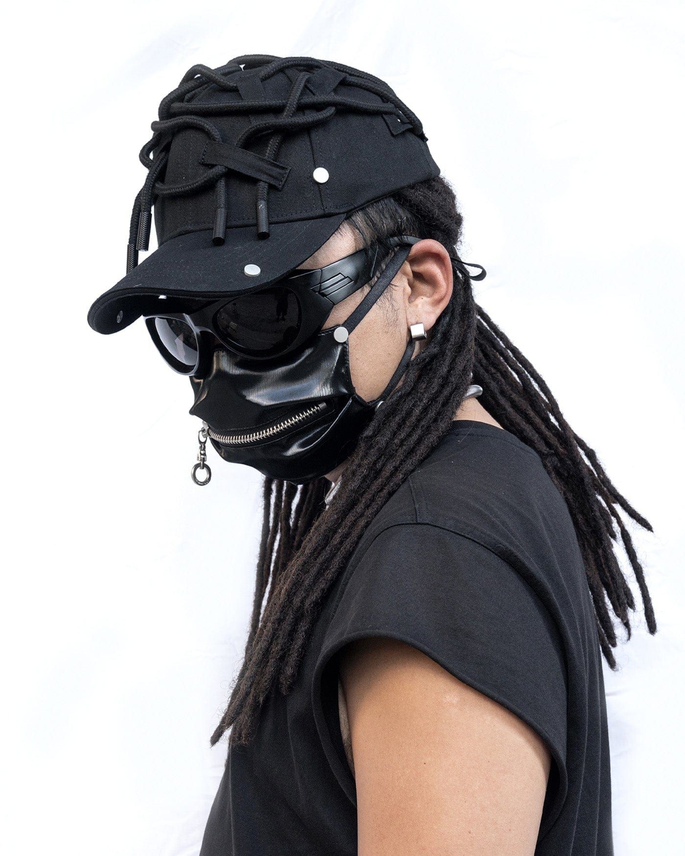 INSIDE OUT Draw-String Rivet Cap, premium urban and streetwear designers apparel on PROJECTISR.com, INSIDE OUT