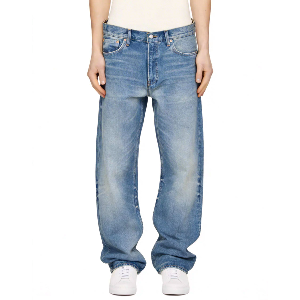 ZWDH Washed Straight-Leg Jeans