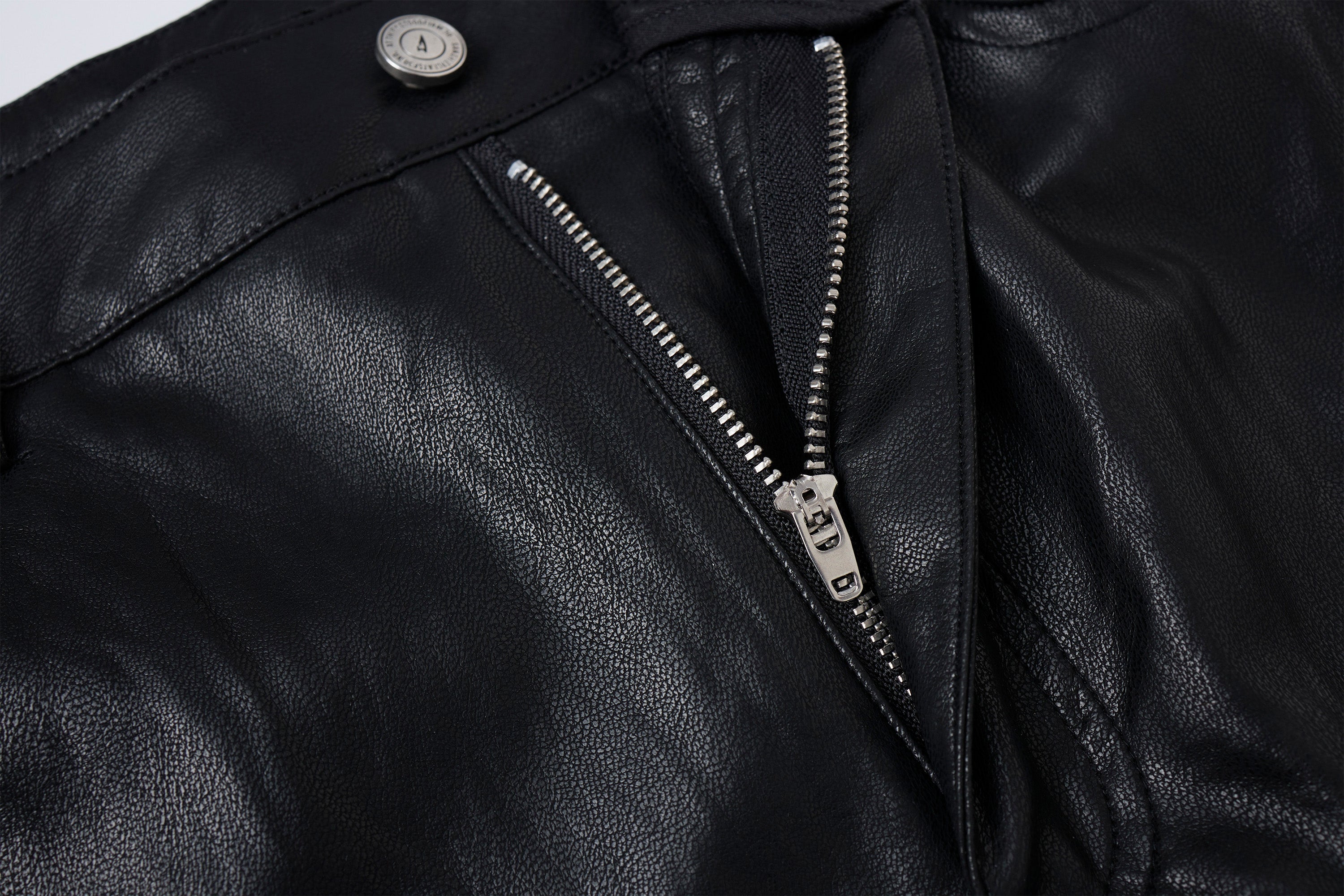 CLP Punk Faux Leather Multi-Pocket Cargo Shorts, premium urban and streetwear designers apparel on PROJECTISR.com, CLP