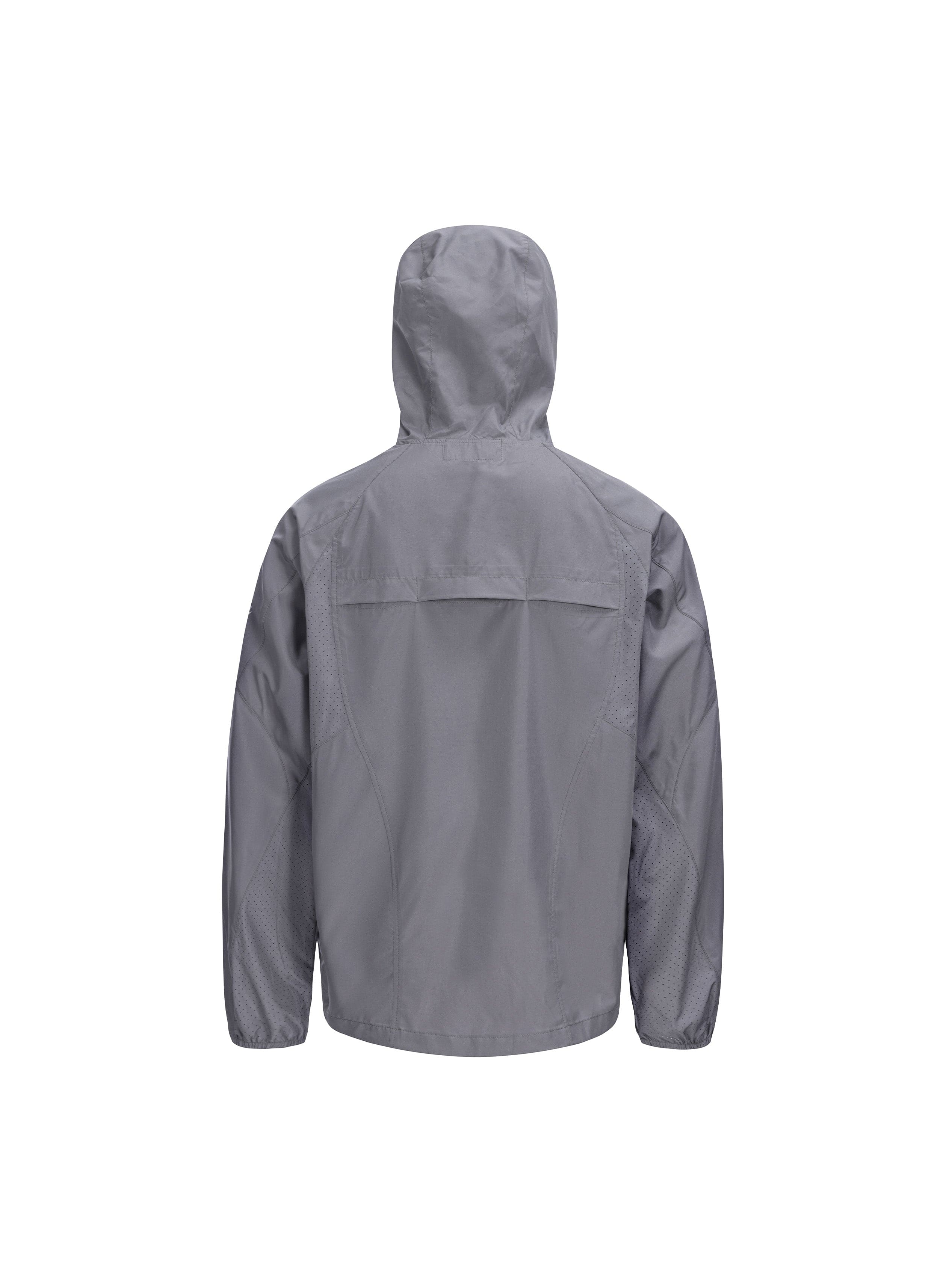 CATSSTAC Spliced Laser-Perforated Waterproof UV Production Hooded Jacket, premium urban and streetwear designers apparel on PROJECTISR.com, CATSSTAC