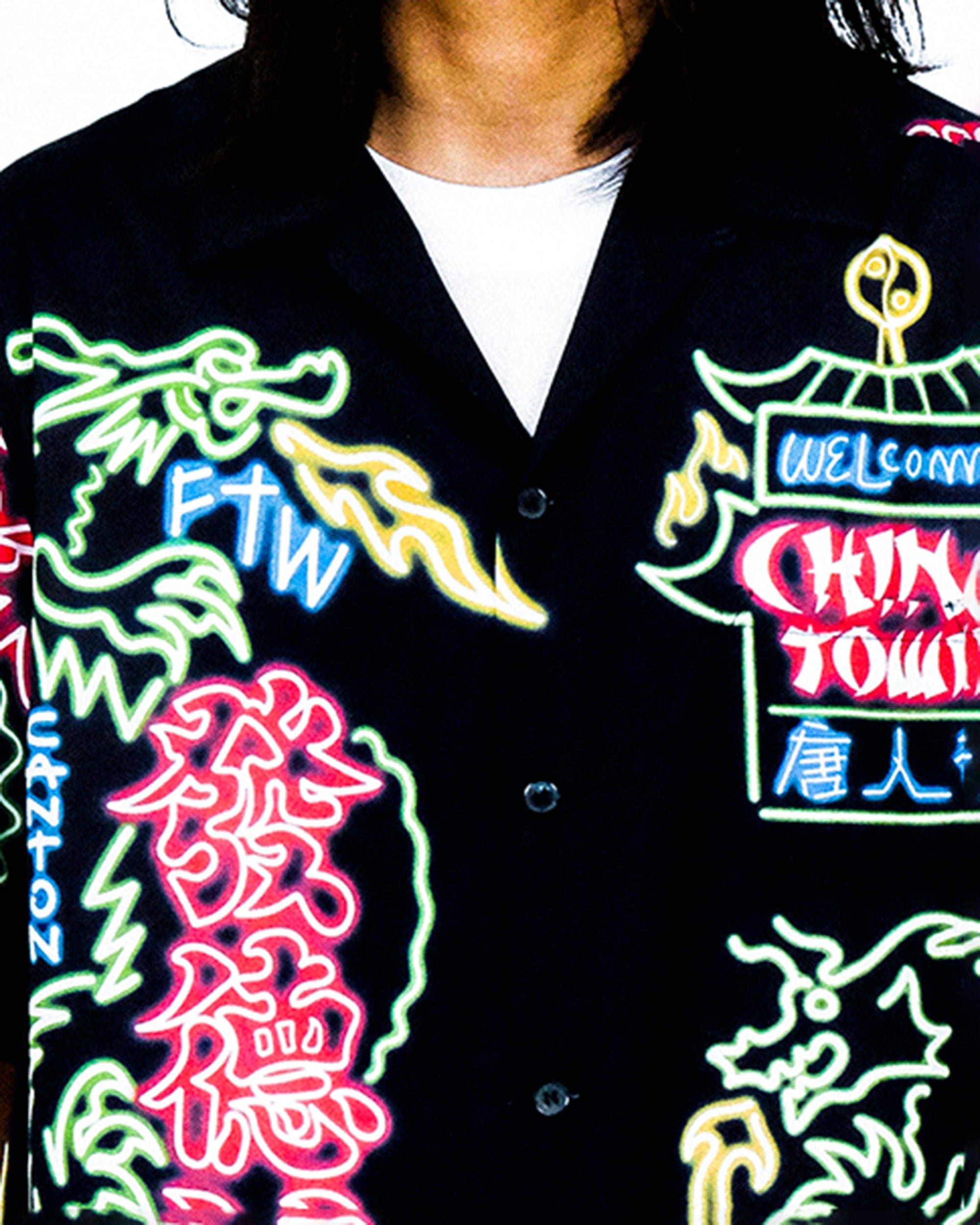 WCC Neon Chinatown Half-Shirt, premium urban and streetwear designers apparel on PROJECTISR.com, WCC