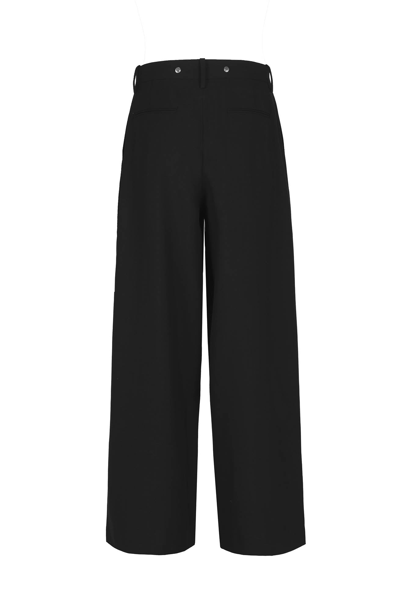 455EMBLE Wool-Blend Pleated Straight-Leg Oversized Trousers, premium urban and streetwear designers apparel on PROJECTISR.com, 455EMBLE