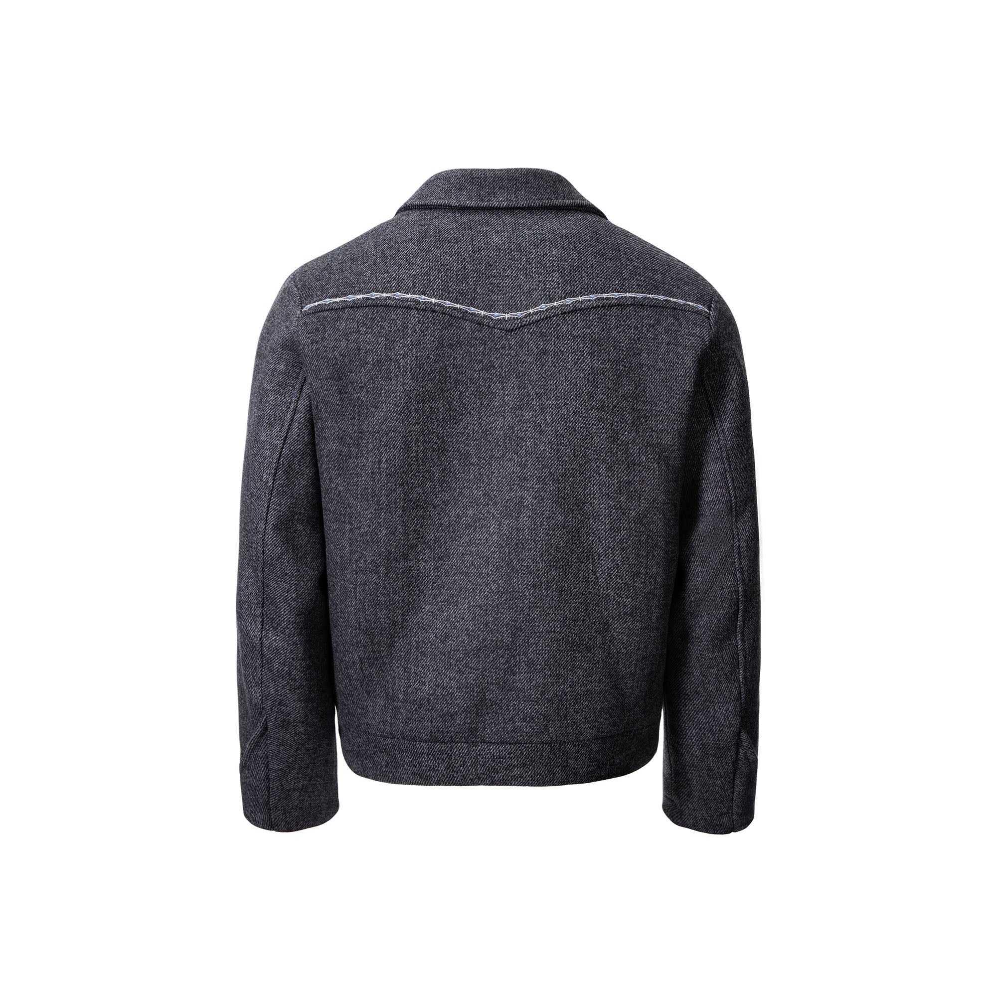 CATSSTAC Contrast-Stitched Wool-Blend Jacket, premium urban and streetwear designers apparel on PROJECTISR.com, CATSSTAC