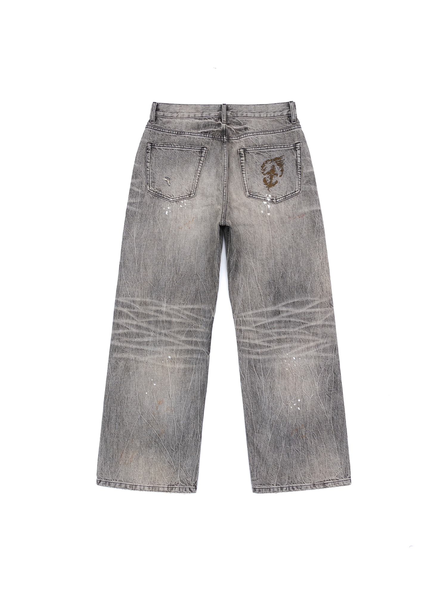 IN EXISTENCE Selvedge Slub Yarn Straight-Leg Jeans