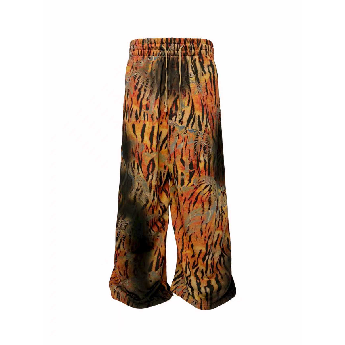 PCCVISION Full-Print Washed Drawstring Sweatpants PCCVISION Full-Print Washed Drawstring Sweatpants