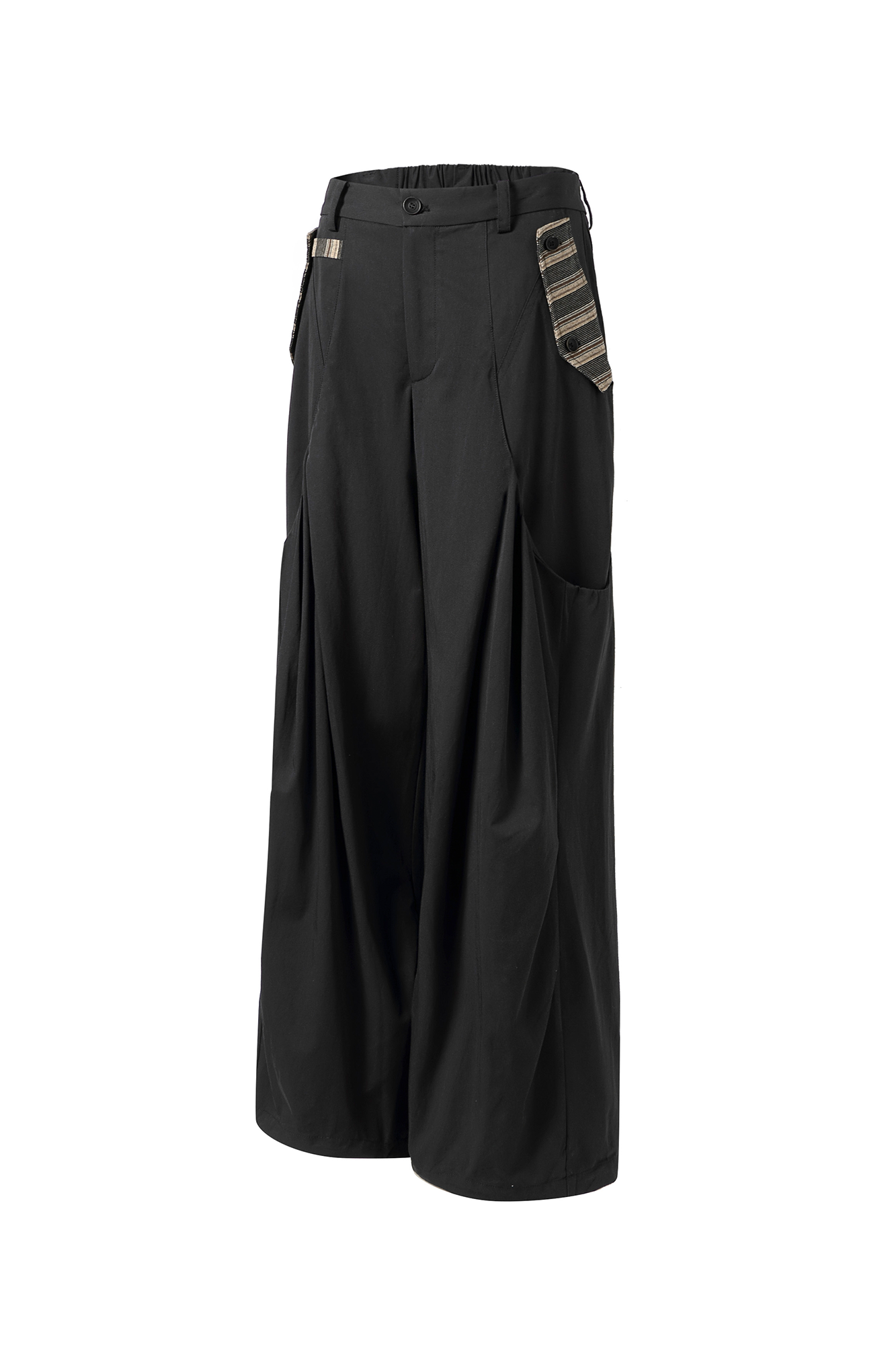 MOITIEDEPETALE Pleated Panel Oversized Cargo Pants