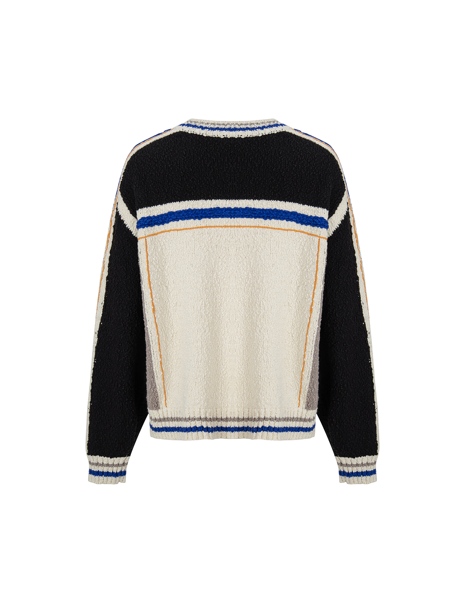 F2CE Contrast Panel Boxy Cardigan