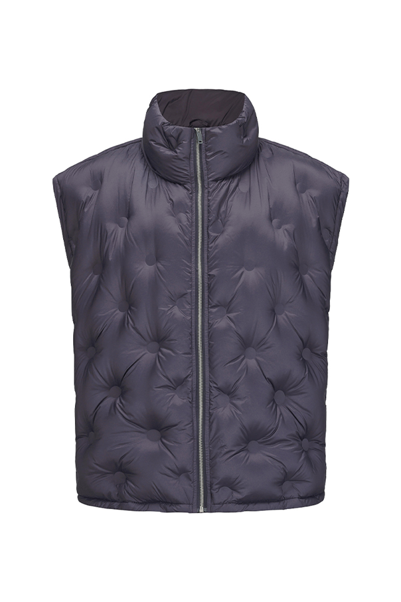 VANN VALRENCE Bubble-Quilted High-Neck Down Vest