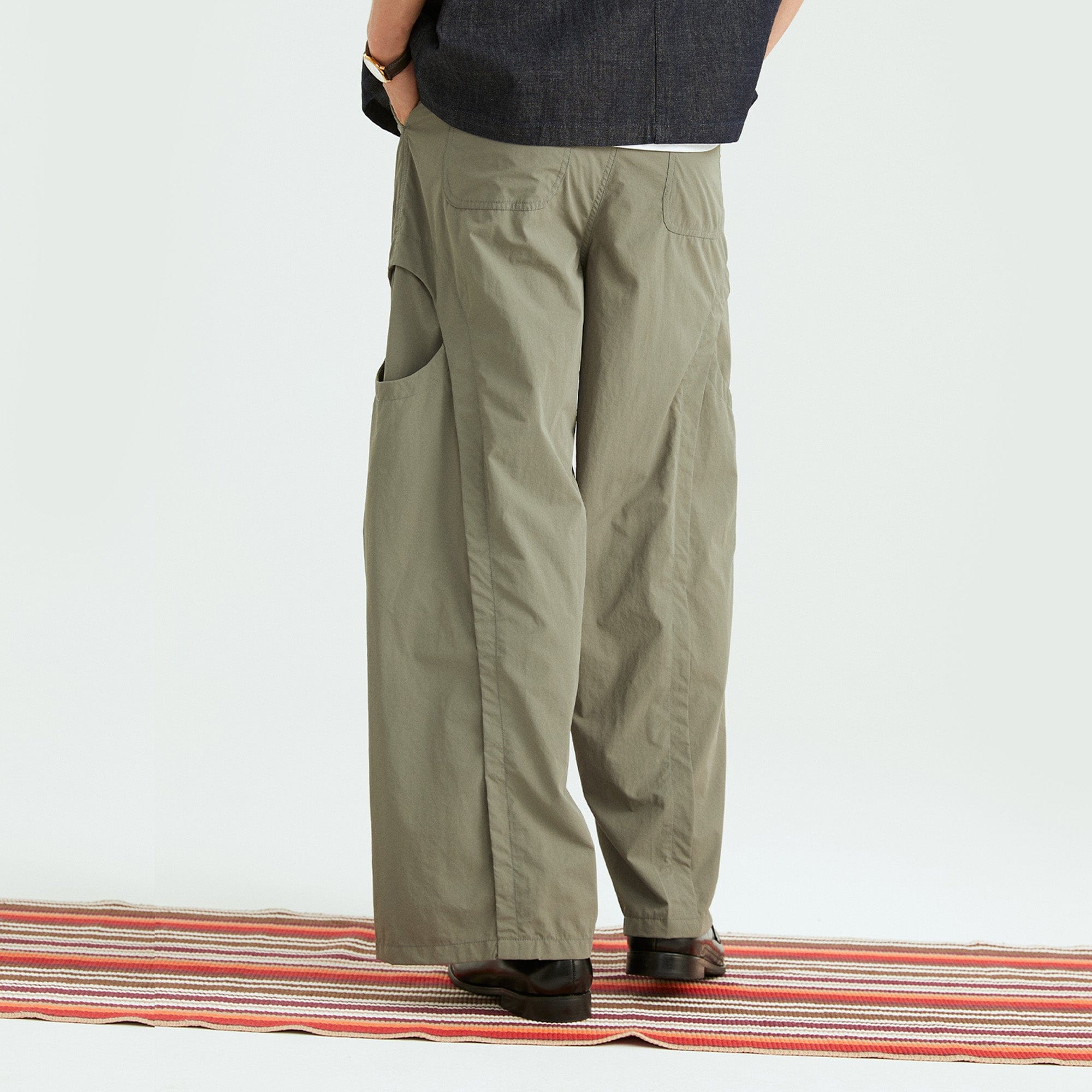 ONADAILYBASIS Curved-Pocket Paneled Utility Pants, premium urban and streetwear designers apparel on PROJECTISR.com, ONADAILYBASIS