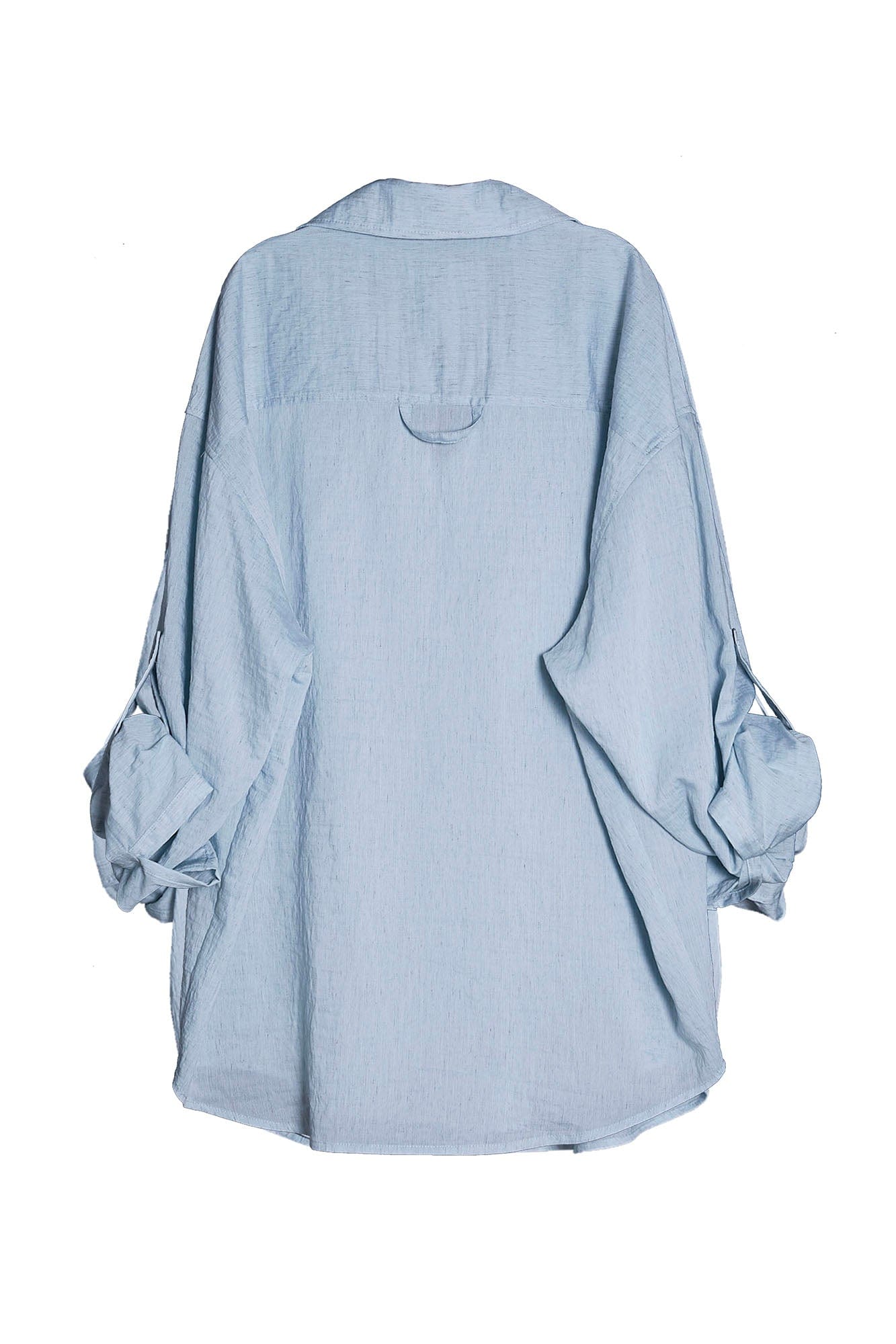 ASSEEN Rose Embroidered Pocket Linen-Blended Overshirt, premium urban and streetwear designers apparel on PROJECTISR.com, ASSEEN