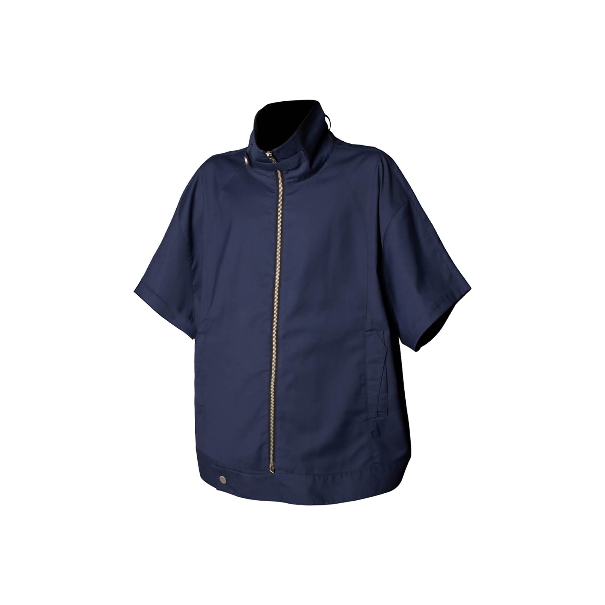 RELABEL Utility Stand Collar Half-Sleeve Jacket, premium urban and streetwear designers apparel on PROJECTISR.com, RELABEL