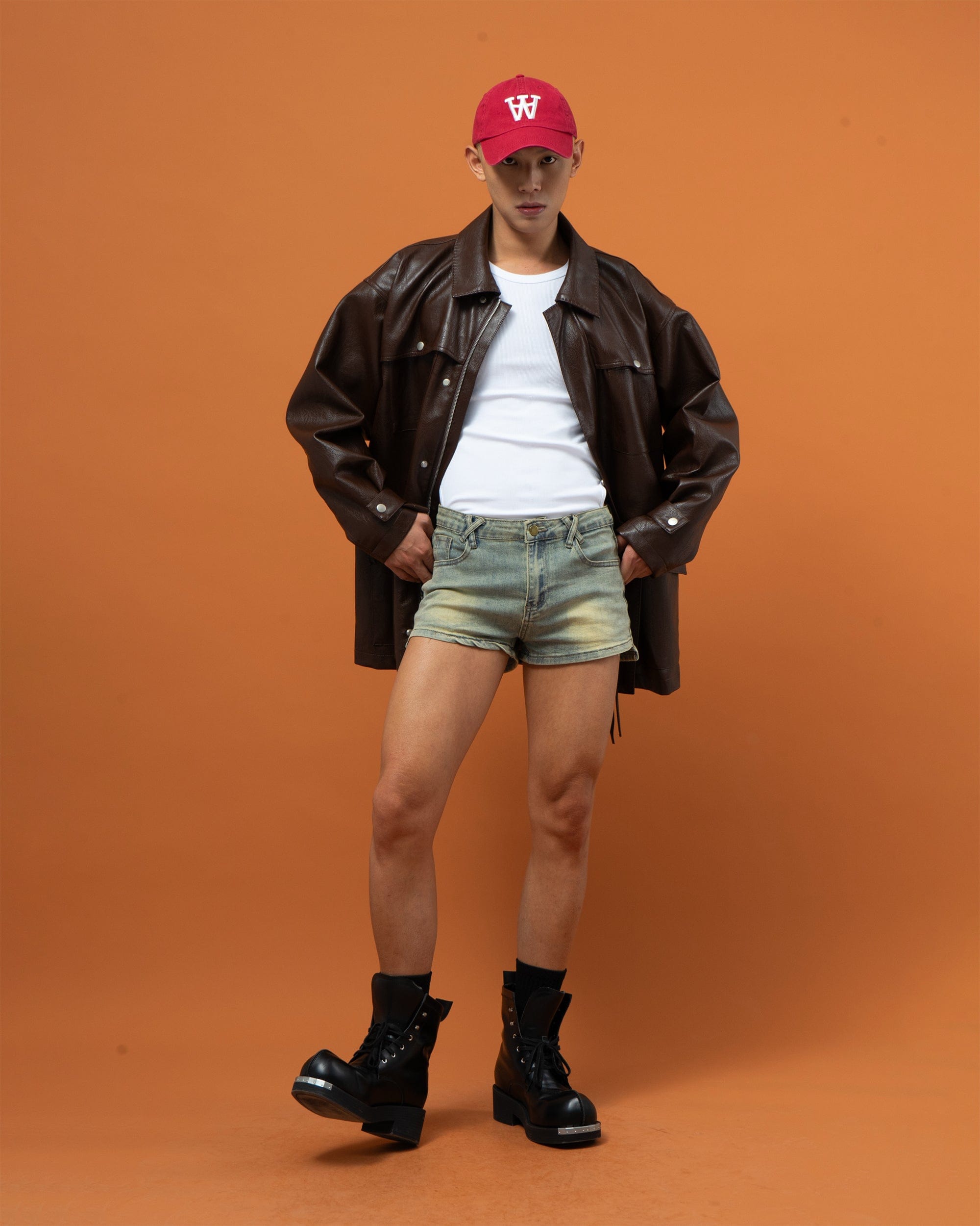 CLP Big Pocket Oversized Faux Leather Jacket, premium urban and streetwear designers apparel on PROJECTISR.com, CLP