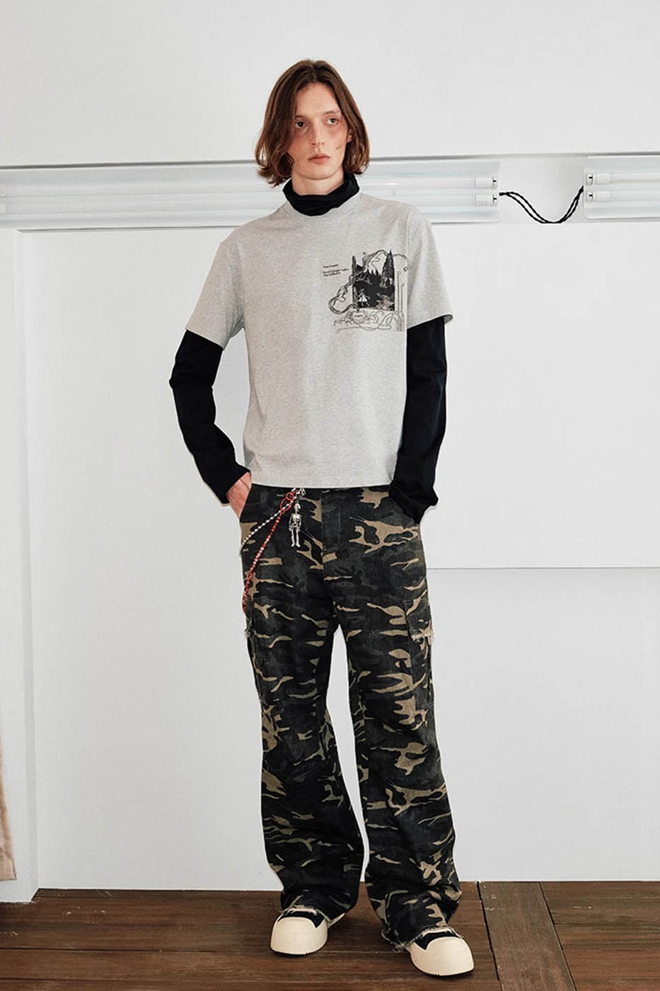 KREATE Camo Frayed Cargo, premium urban and streetwear designers apparel on PROJECTISR.com, KREATE