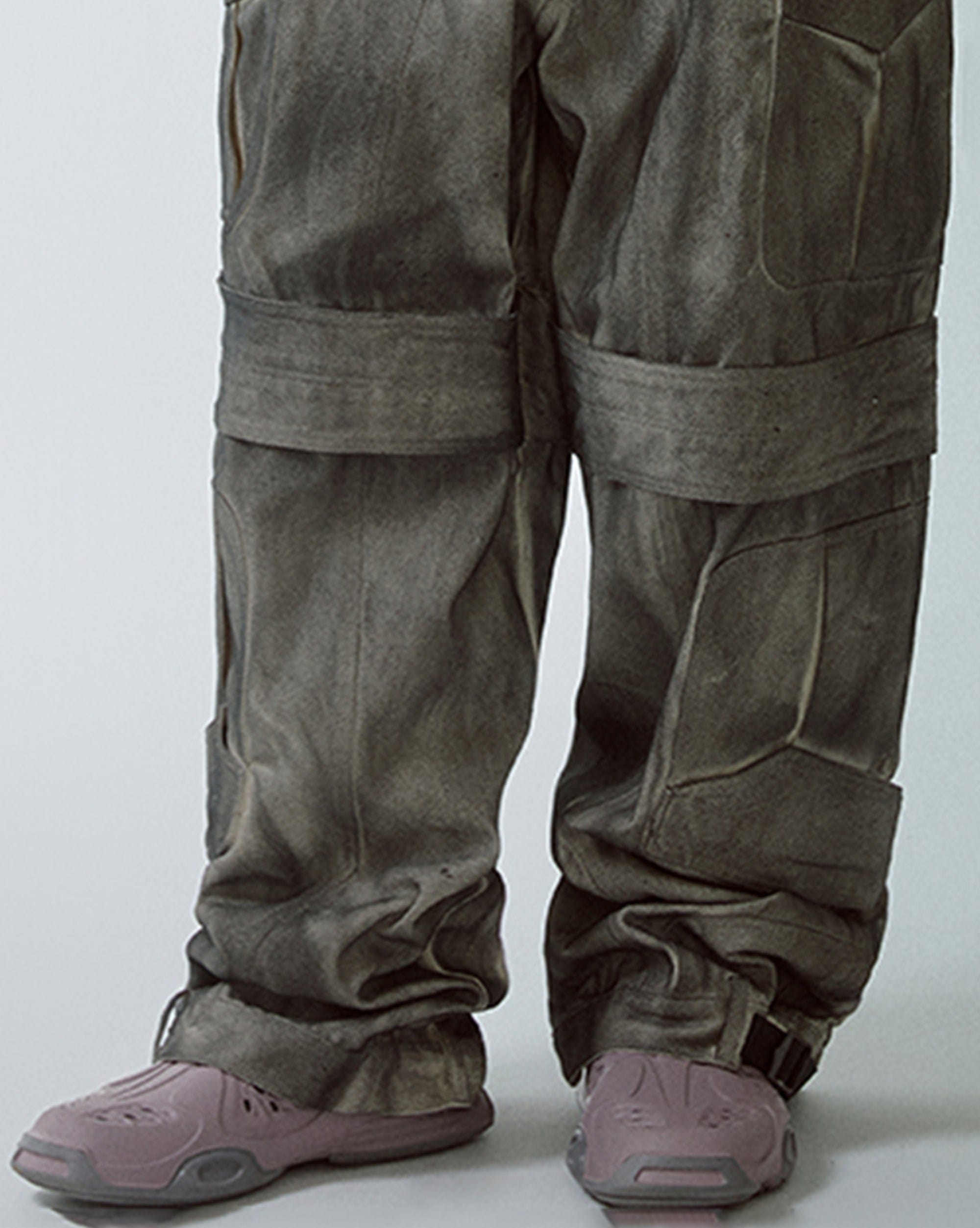F2CE Retro Dirty Fit Double-Knee Cargo Pants, premium urban and streetwear designers apparel on PROJECTISR.com, F2CE